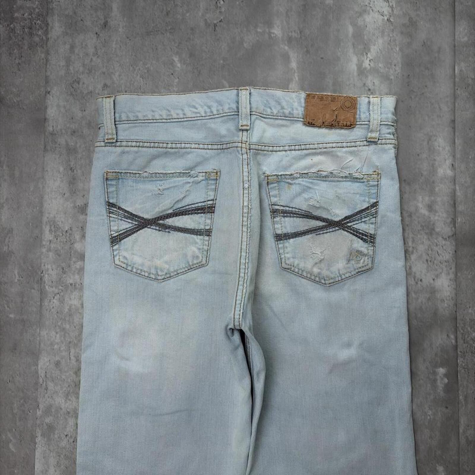 Aeropostale Y2K Light Wash Aeropostale Grunge Loose Skater Denim Jeans Size US 34 / EU 50 - 3 Thumbnail