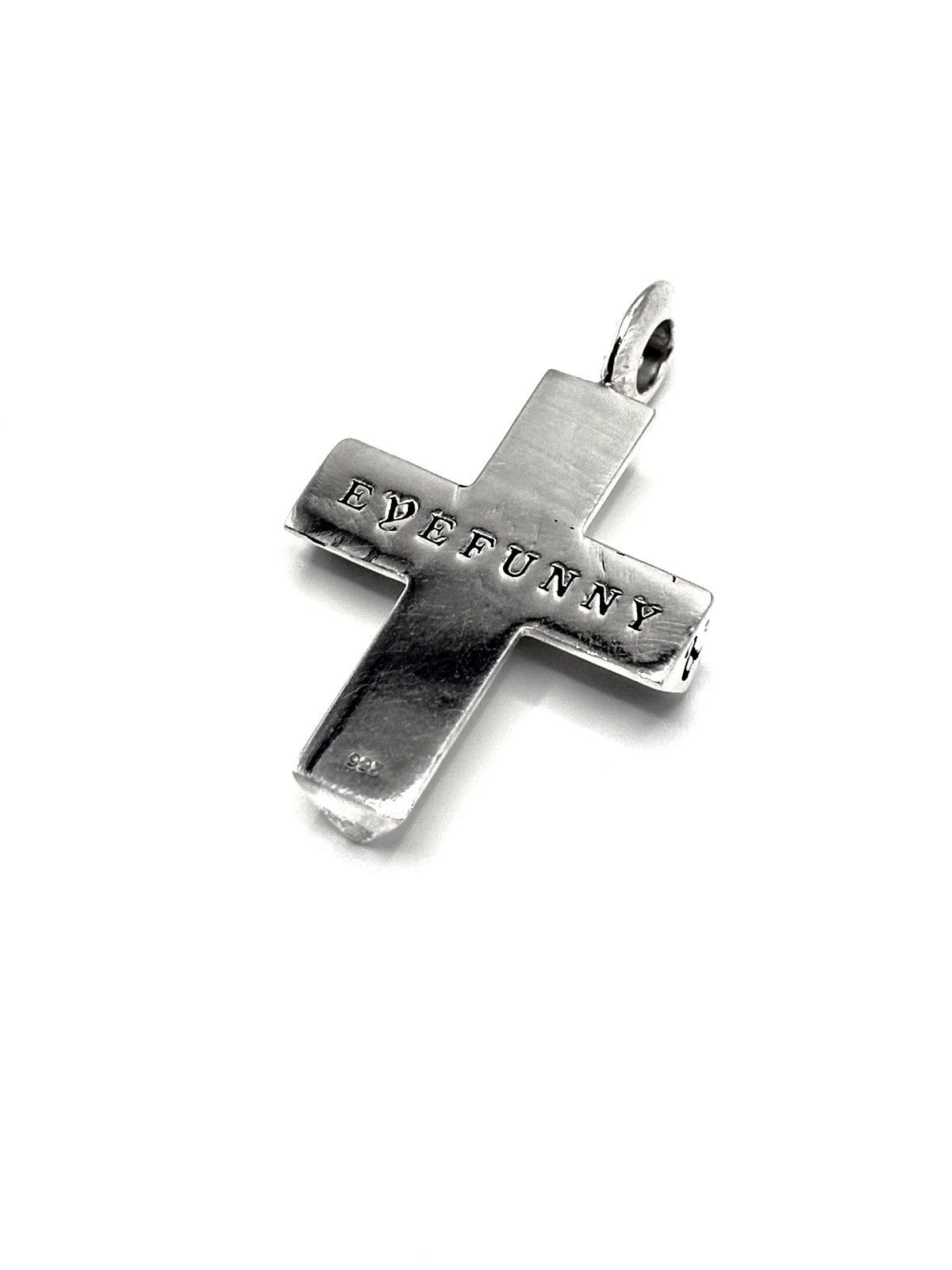 EYEFUNNY Eyefunny .925 Sterling Silver Diamond Cross Pendant Size ONE SIZE - 5 Thumbnail