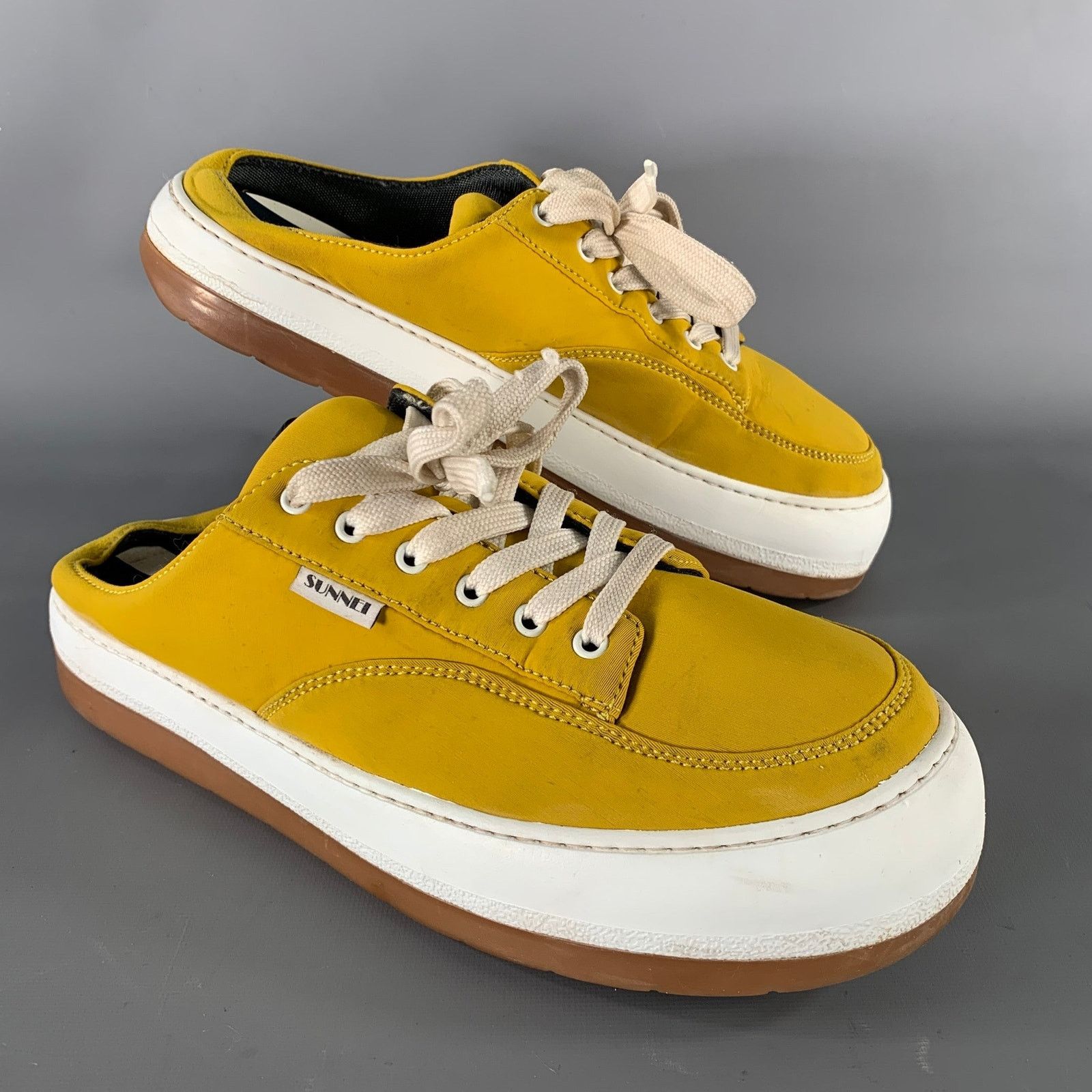 Sunnei SUNNEI Size 11 Yellow White Slip On Sneakers Size US 11 / EU 44 - 1 Thumbnail