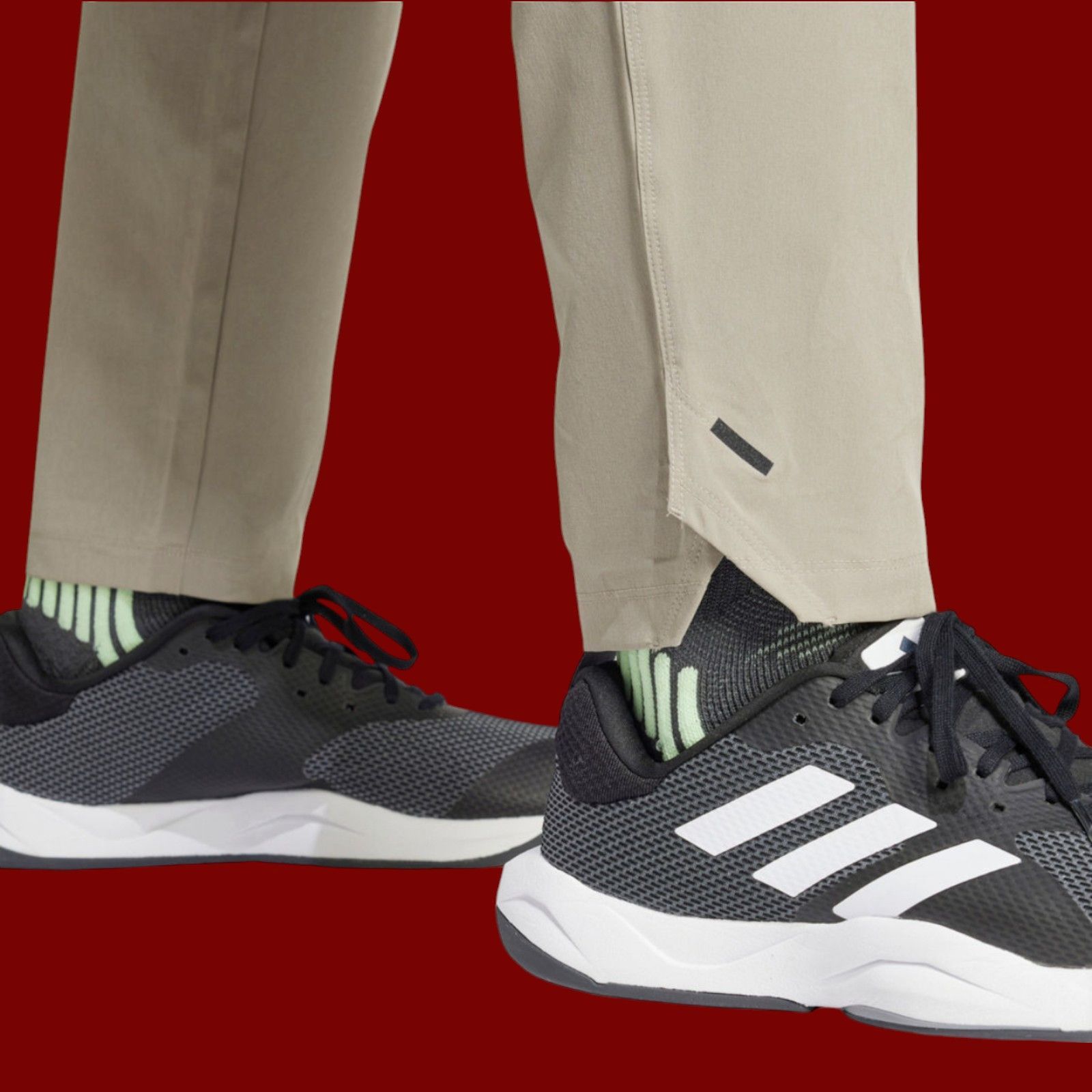 Adidas Adidas - Men's Mid-Rise Workout Pant - Light Green - Small Size ONE SIZE - 16 Thumbnail