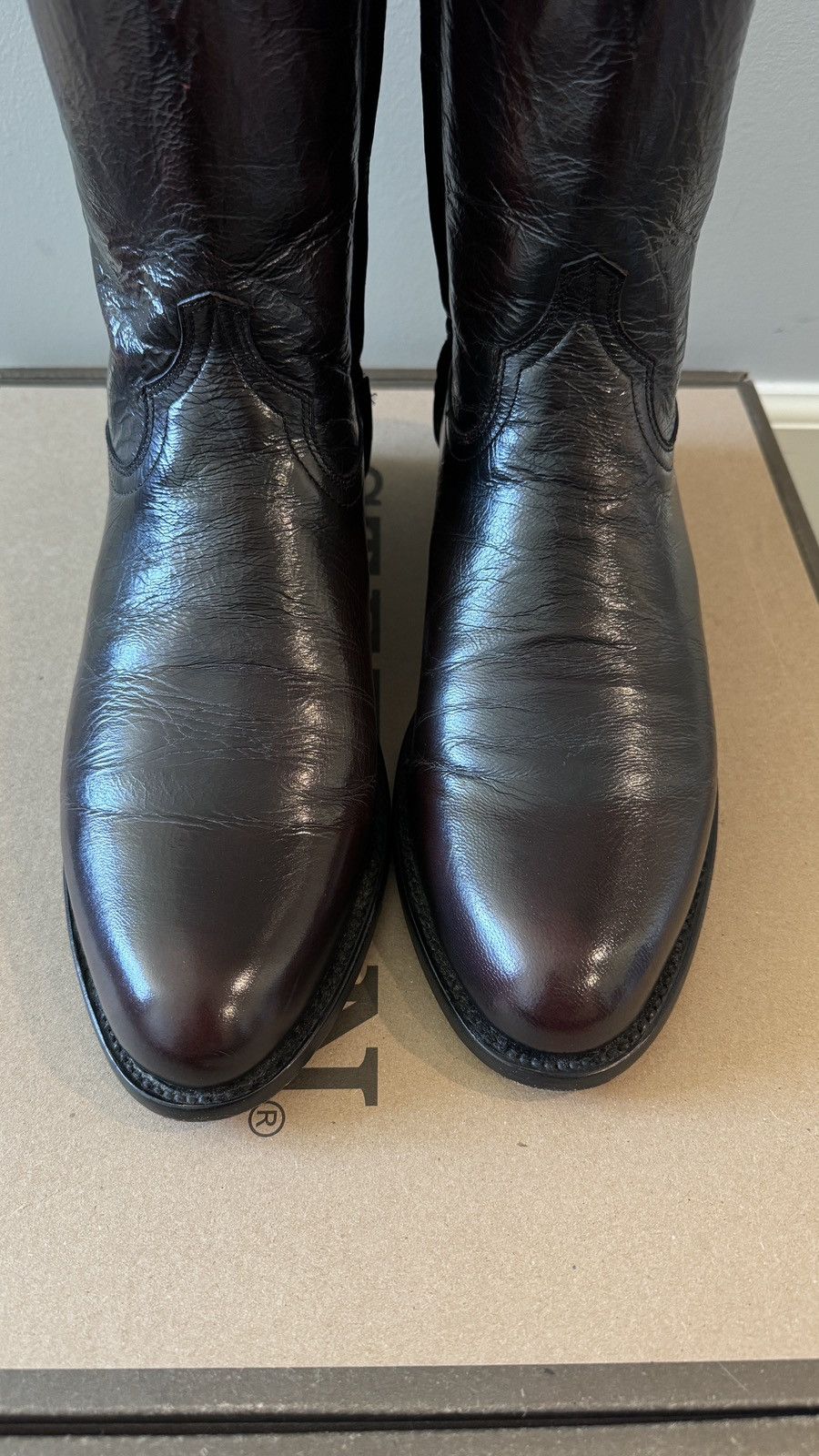Stetson Stetson Cash Zip Roper Black Cherry Cowboy Boots Sz 9.5D Size US 9.5 / EU 42-43 - 7 Thumbnail