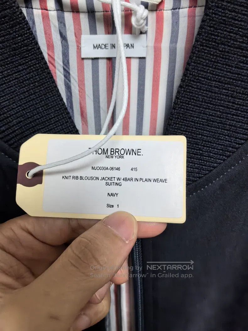 Other Thom Browne Navy Baseball Jacket Size US S / EU 44-46 / 1 - 5 Thumbnail
