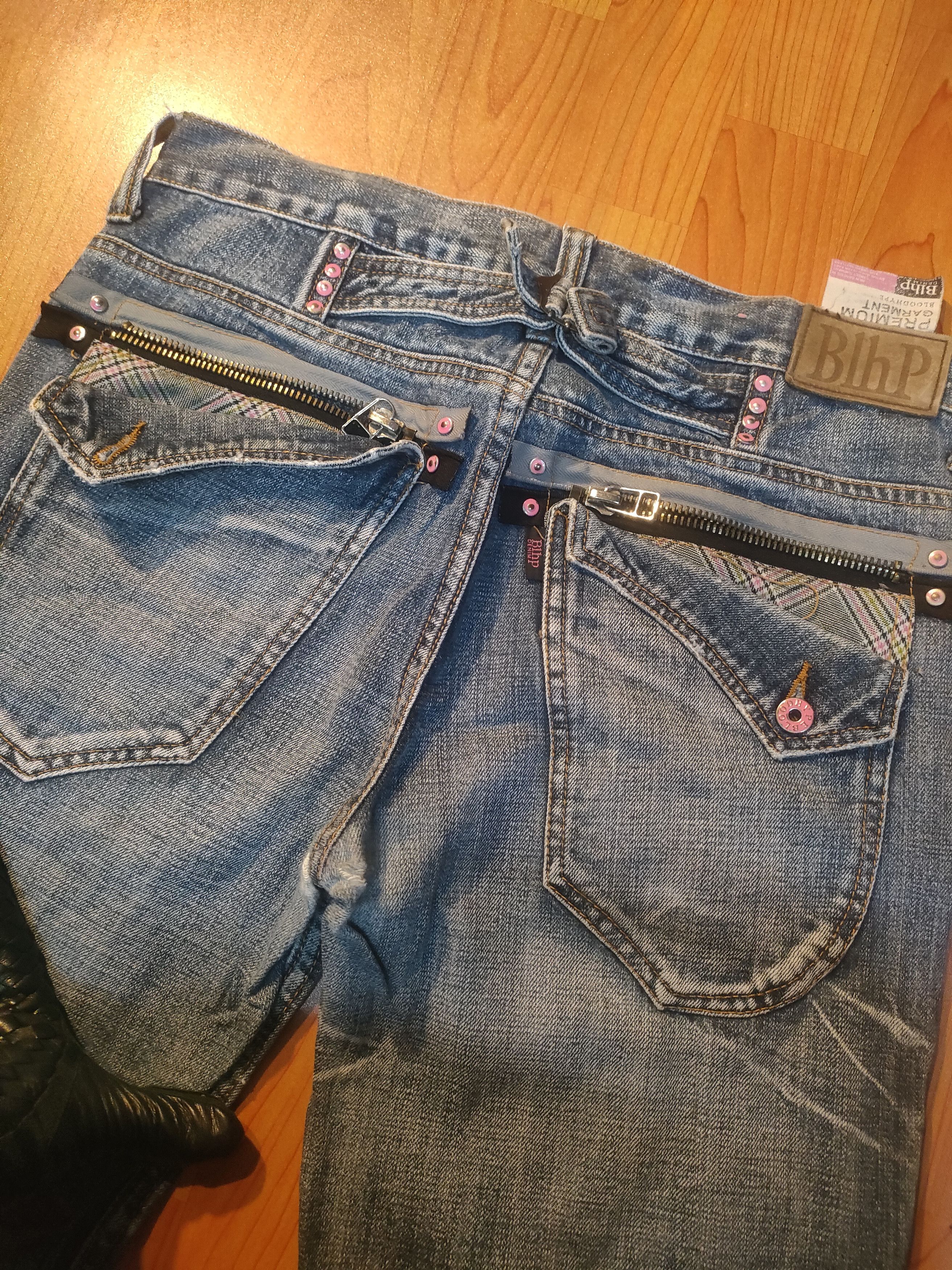 Japanese Brand BLHP Blood Hype Distressed Jeans Size US 34 / EU 50 - 2 Thumbnail