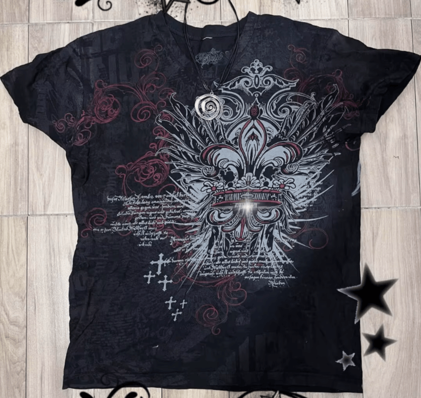 Japanese Brand Gothic Y2K T-shirt Size US XL / EU 56 / 4 - 1 Thumbnail