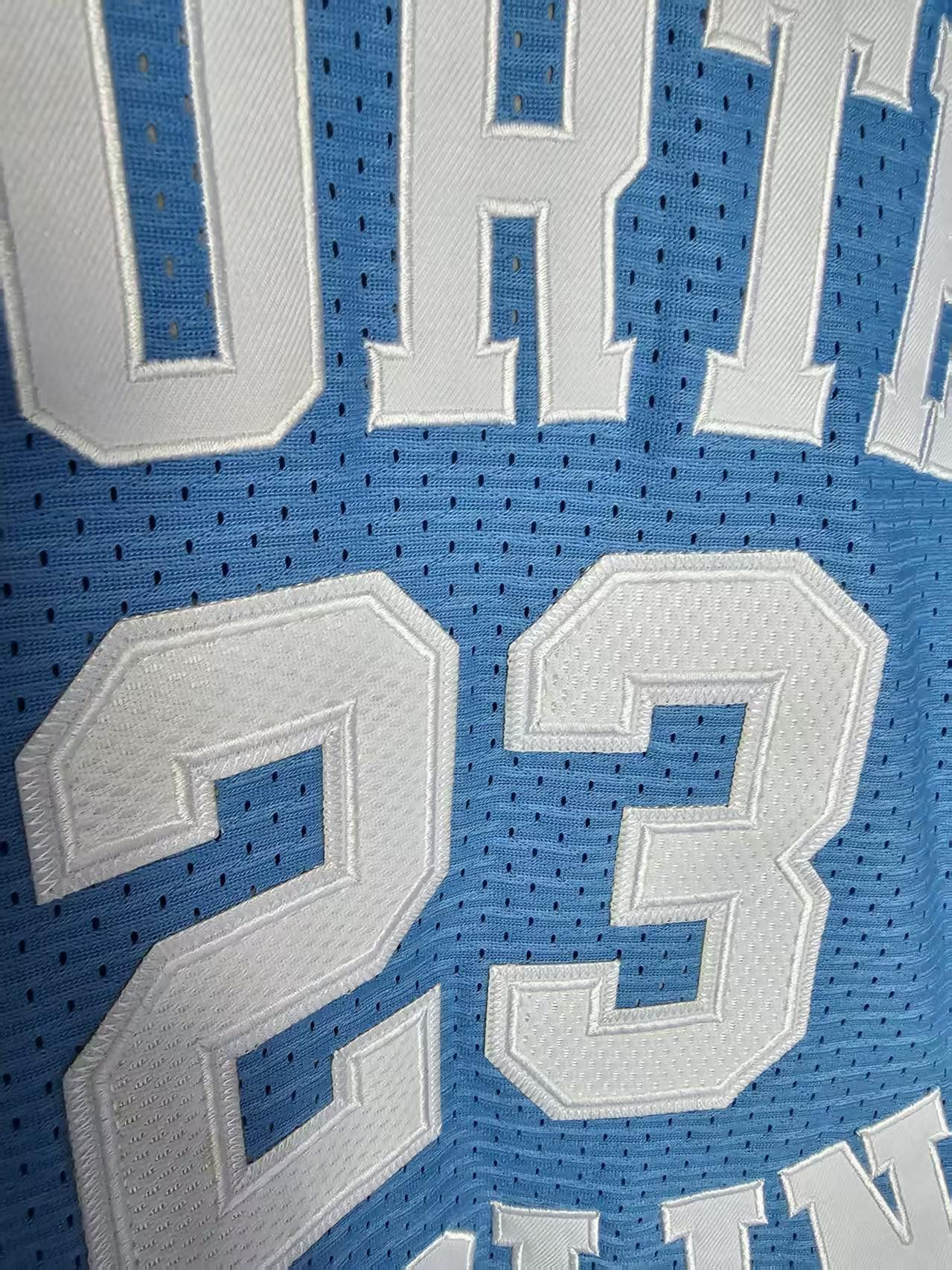 NCAA North Carolina #23 Michael Jordan Jersey Double Stitched Size US M / EU 48-50 / 2 - 4 Thumbnail