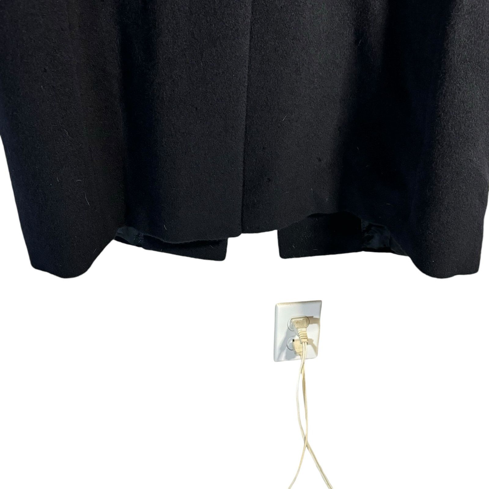 Lanvin LANVIN CLASSIQUE Pure Wool Overcoat 48R Italy Black Coat Size US M / EU 48-50 / 2 - 8 Thumbnail