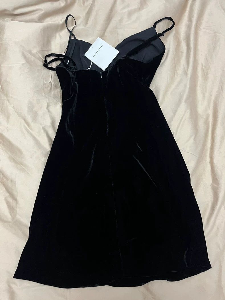 Alexander Wang Alexander Wang Velvet Diamond Buckle Dress- Size S / US 4 / IT 40 - 6 Thumbnail