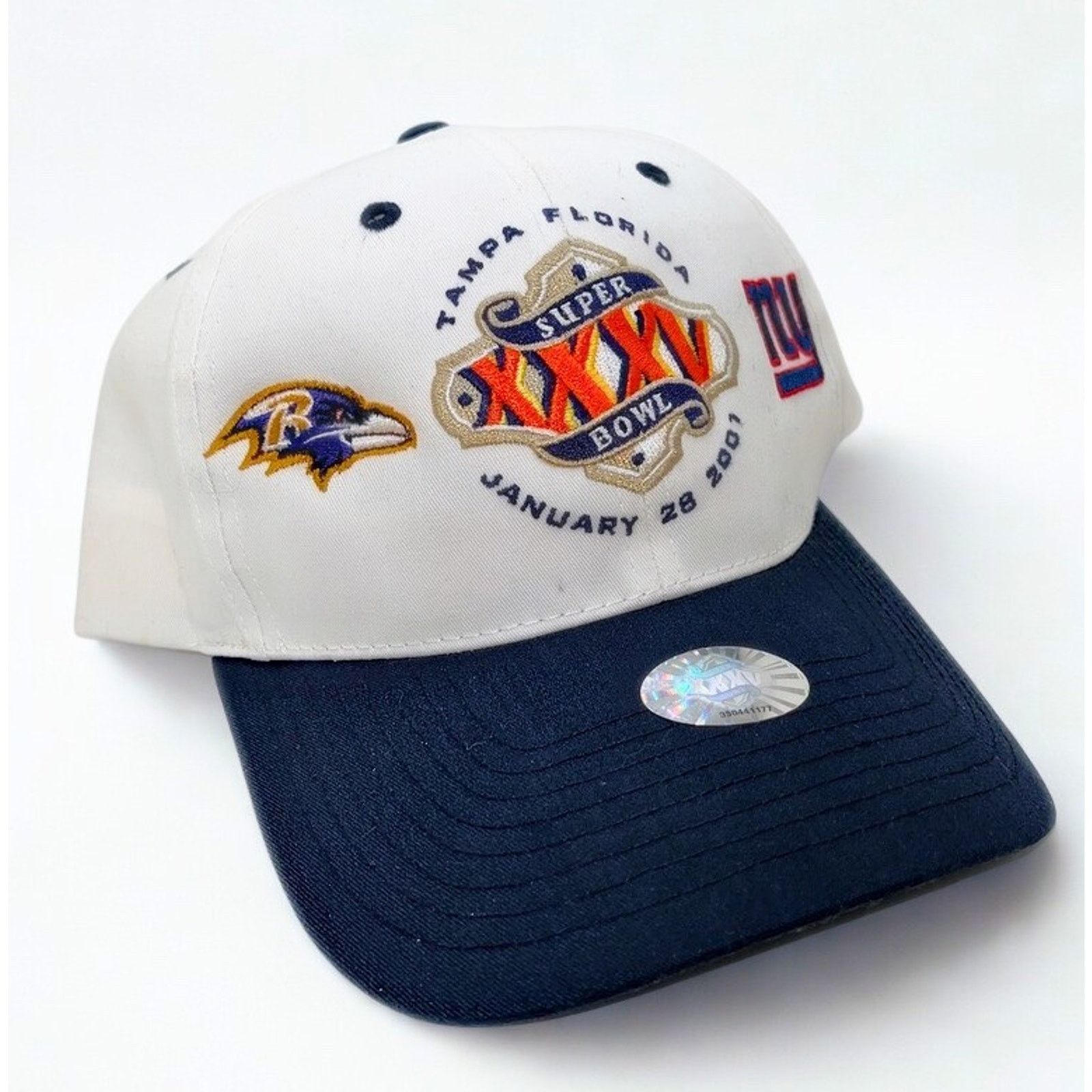 Twins Enterprise Inc. Super Bowl XXXV Giants vs Ravens Hat Twin Enterprises NFL Size ONE SIZE - 5 Thumbnail