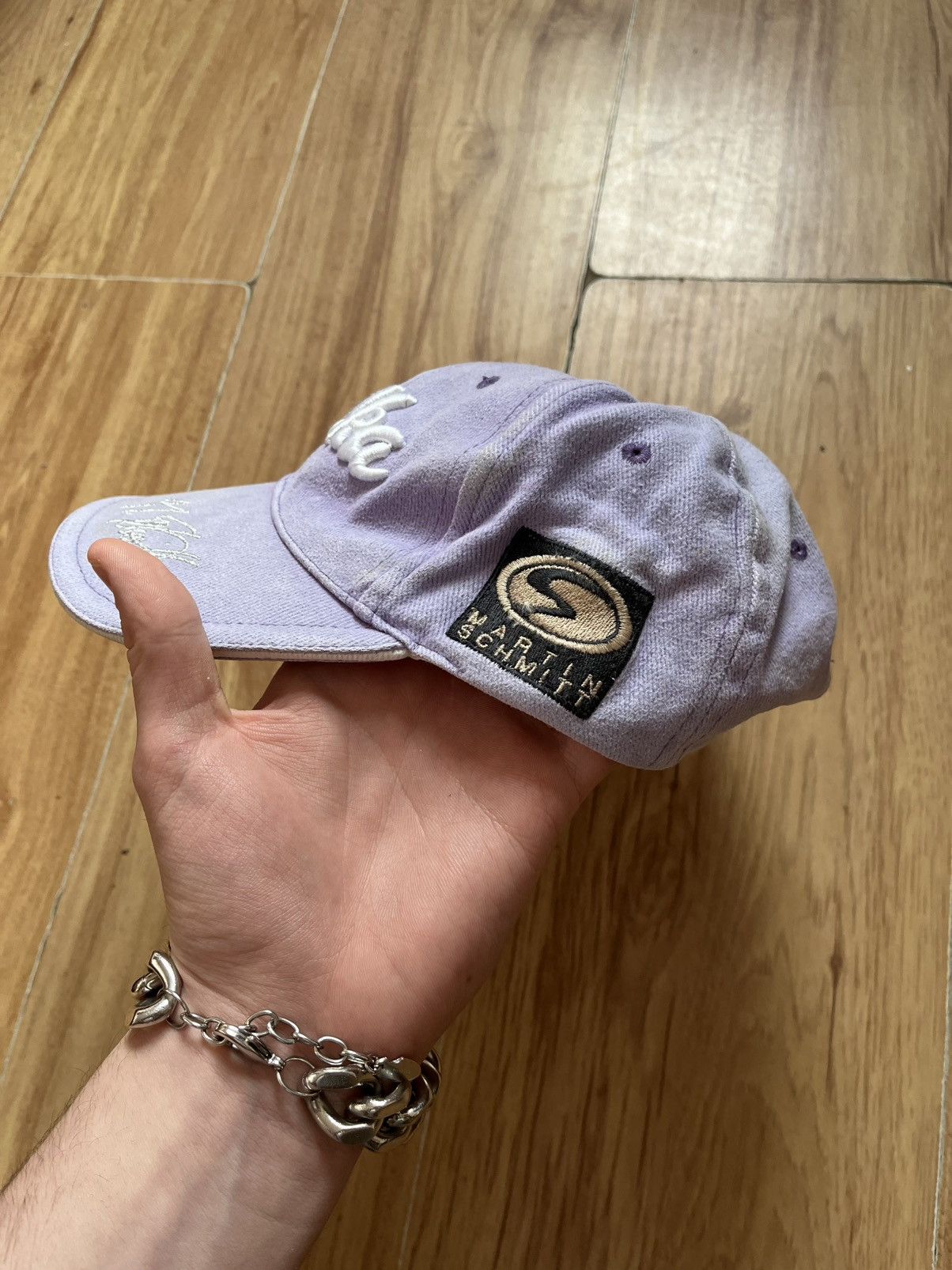 Japanese Brand × Vintage Milka Racing Cap – Distressed - Y2K Size ONE SIZE - 6 Thumbnail