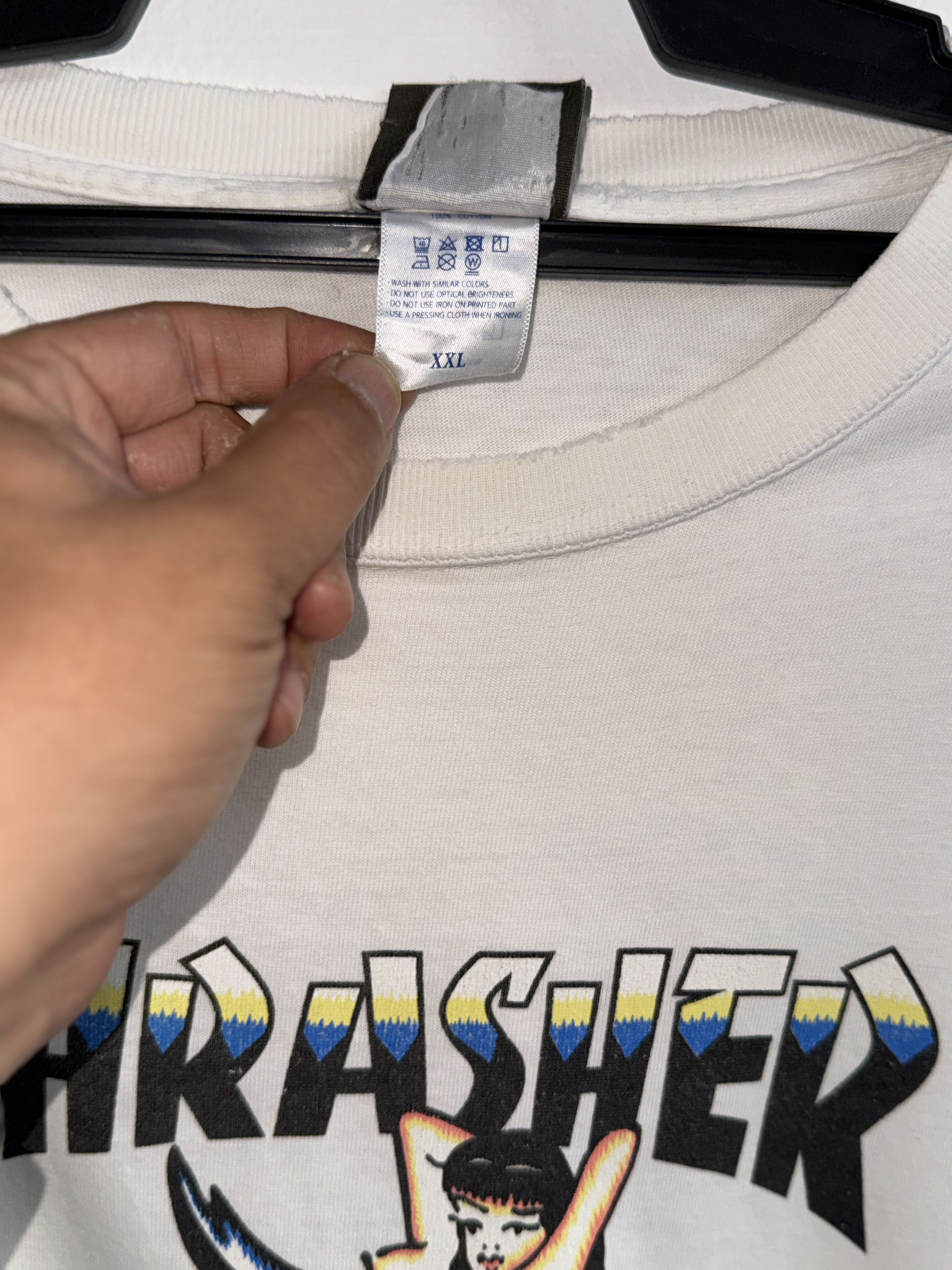 Thrasher Thrasher Sexy Girl Shark Vintage T-Shirt Size US XXL / EU 58 / 5 - 4 Thumbnail