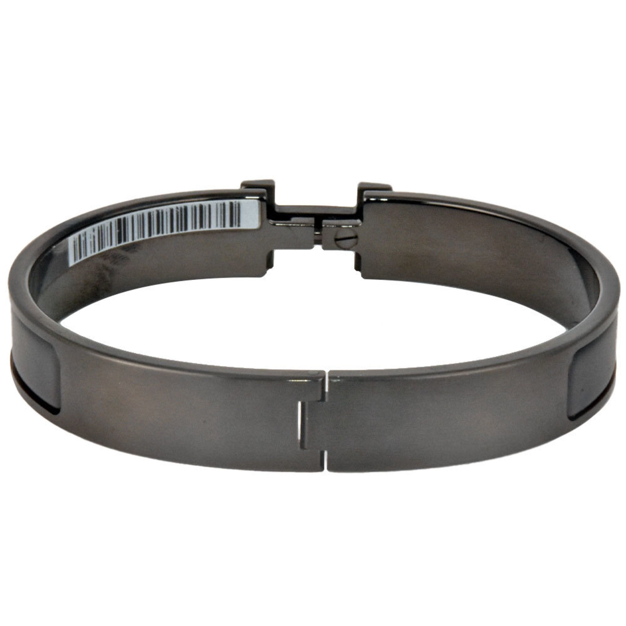 image of Hermes Click Hh So Black Bracelet Bangle Enamel, Women's