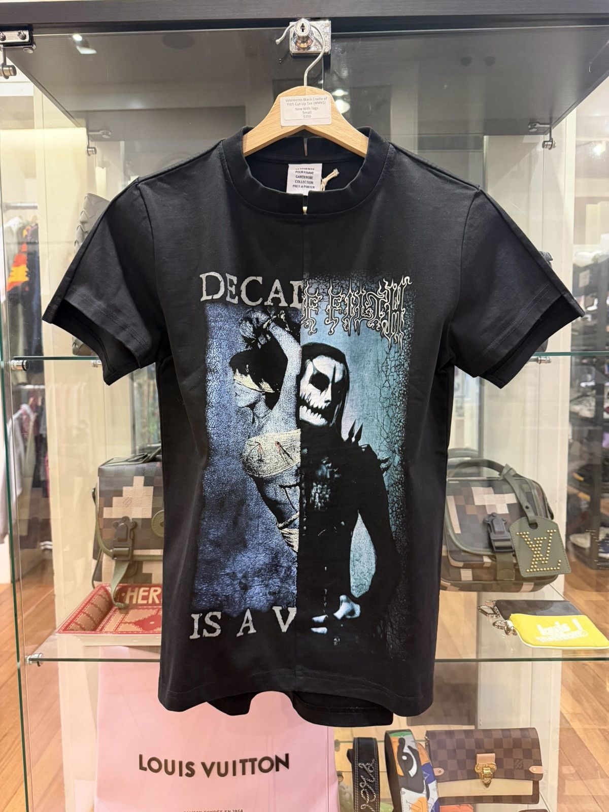 Vetements Vetements Black Cradle of Filth Cut Up Tee Size S / US 4 / IT 40 - 1 Thumbnail