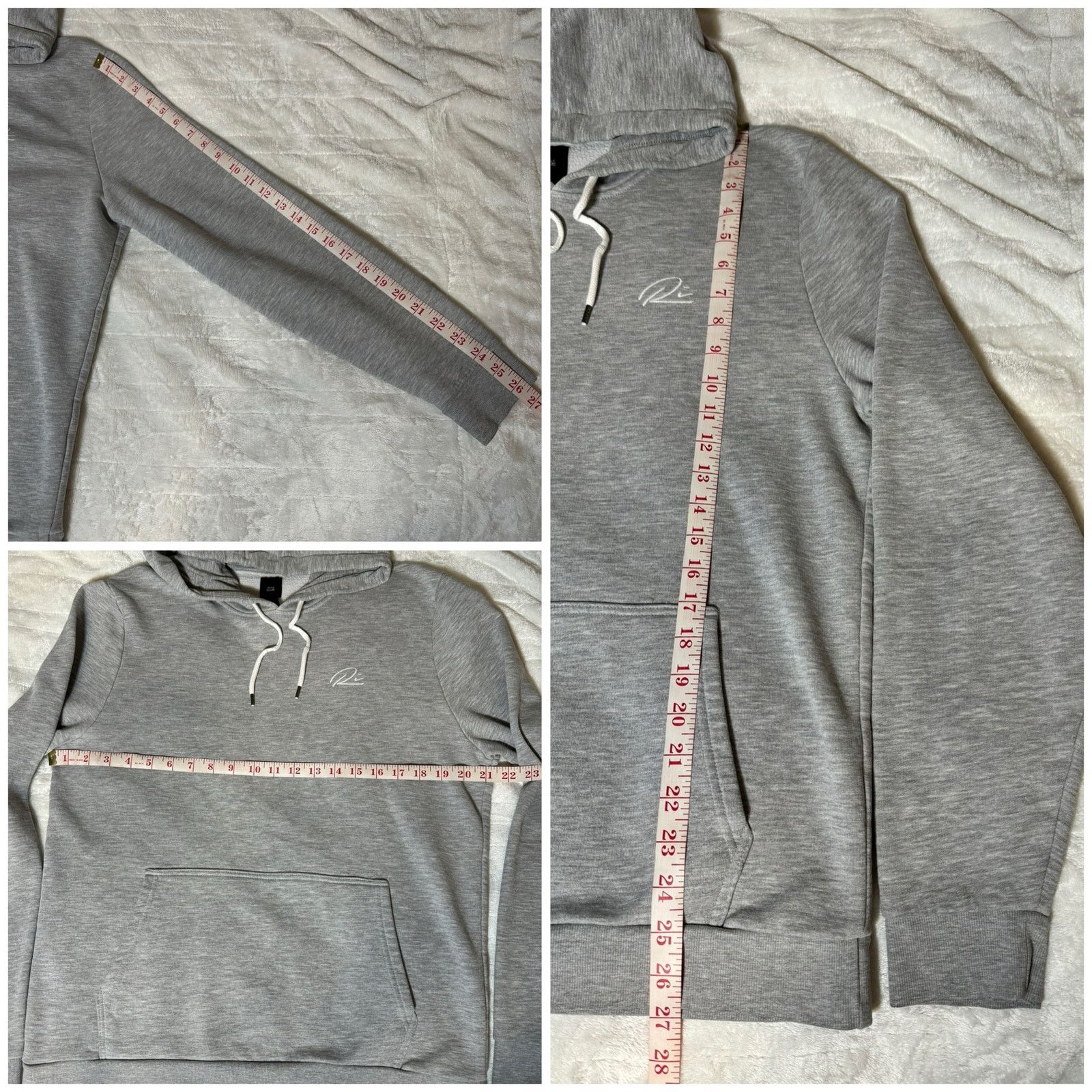 River Island River Island Gray Marl Hoodie Sweatshirt Casual Streetwear Size US M / EU 48-50 / 2 - 7 Thumbnail