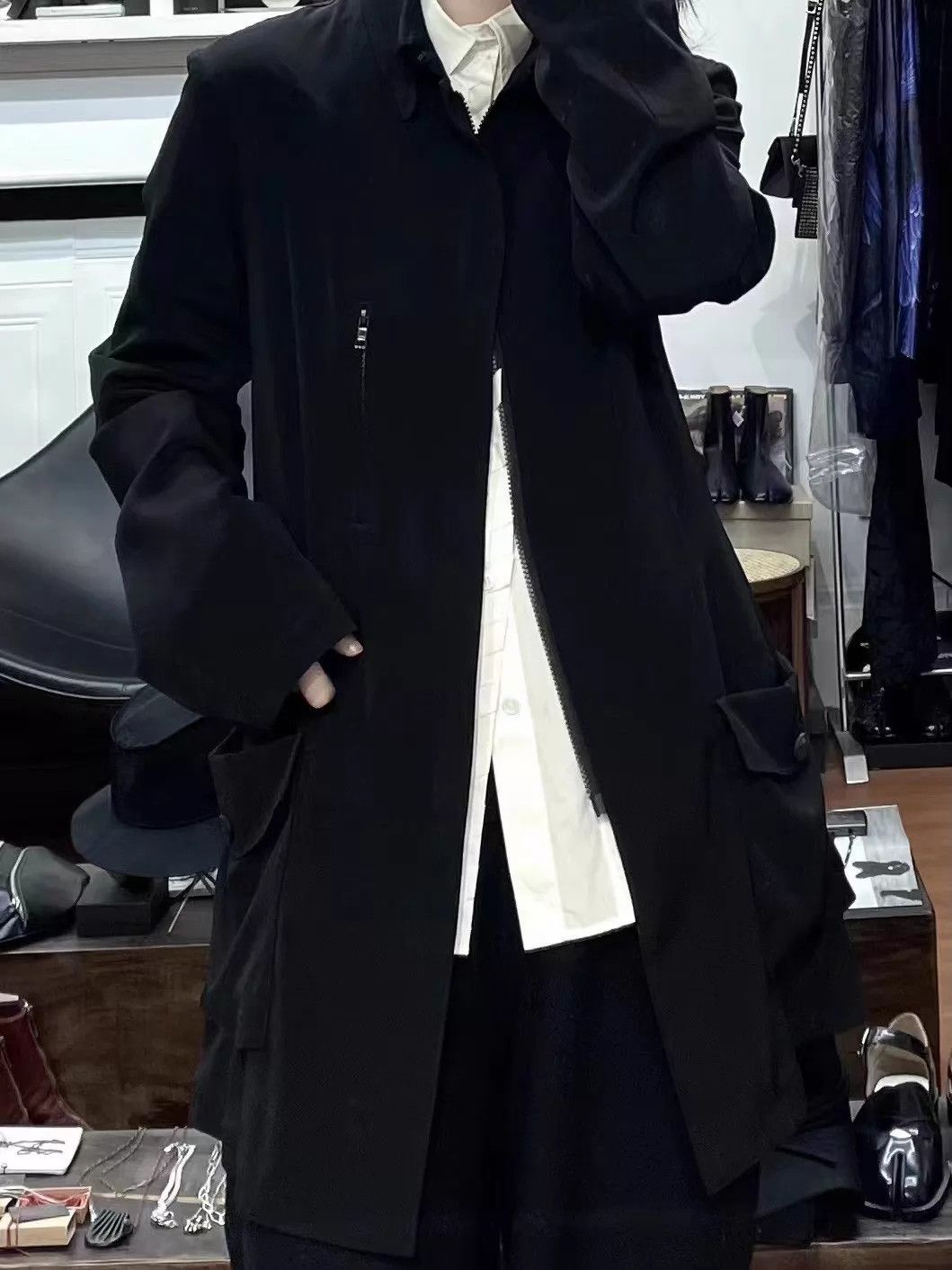 Yohji Yamamoto Yohji Yamamoto Tencel Drop Shoulder Jacket 20ss 3 Size L / US 10 / IT 46 - 4 Thumbnail