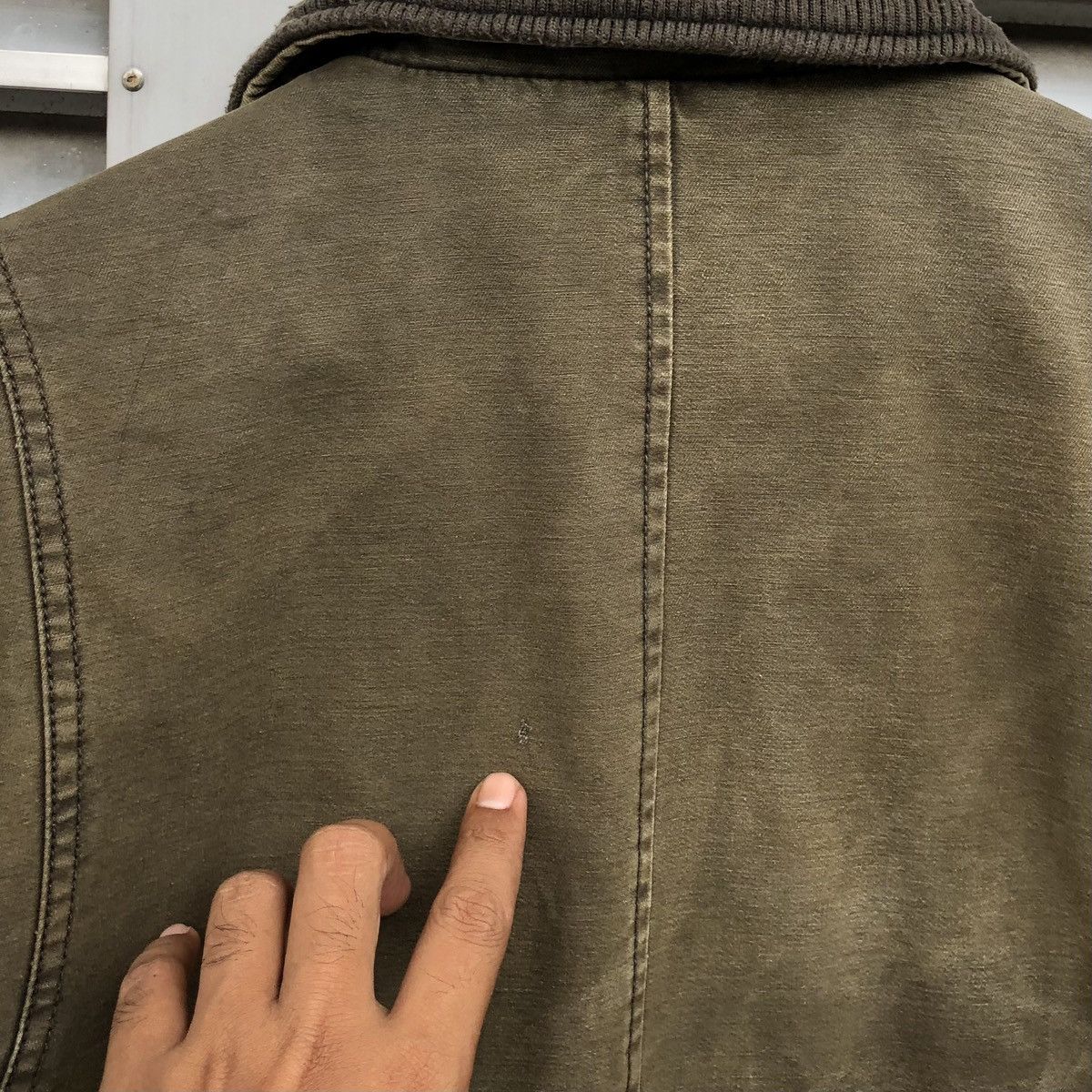 Levi's Vintage Levis Olive Green Army Military Field Trucker Jacket Size US M / EU 48-50 / 2 - 15 Thumbnail