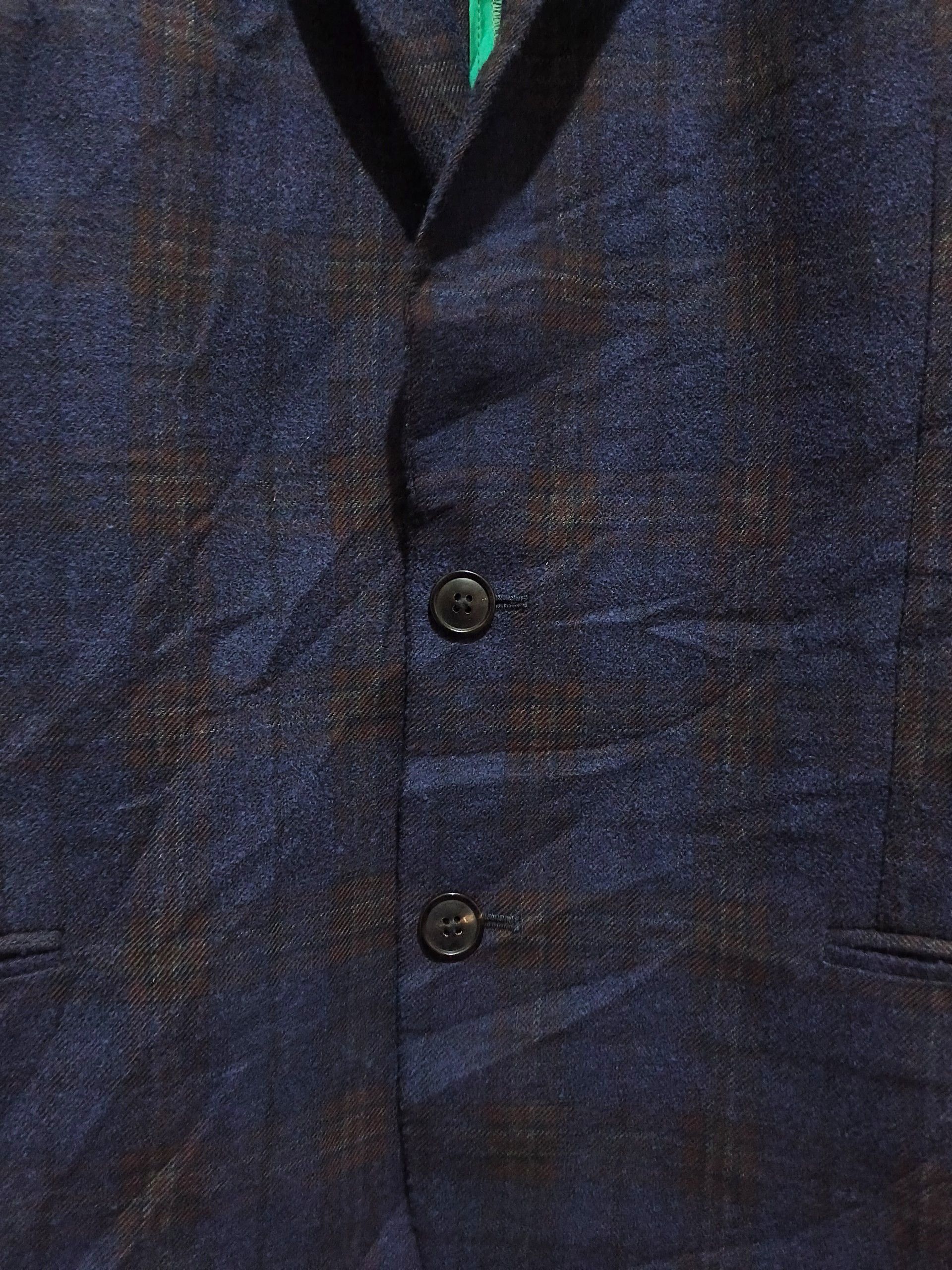 Paul Smith Paul Smith Soho Fit Navy Check Wool Tailored Blazer Jacket Size 40R - 6 Thumbnail