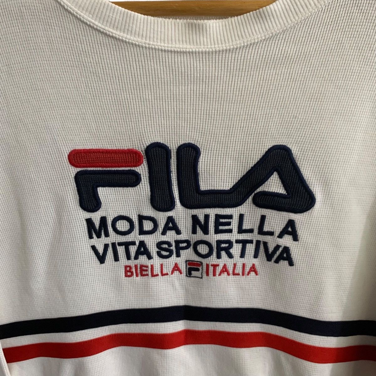 Vintage Vintage Fila Sweatshirt Crop top women medium Size US M / EU 48-50 / 2 - 2 Thumbnail