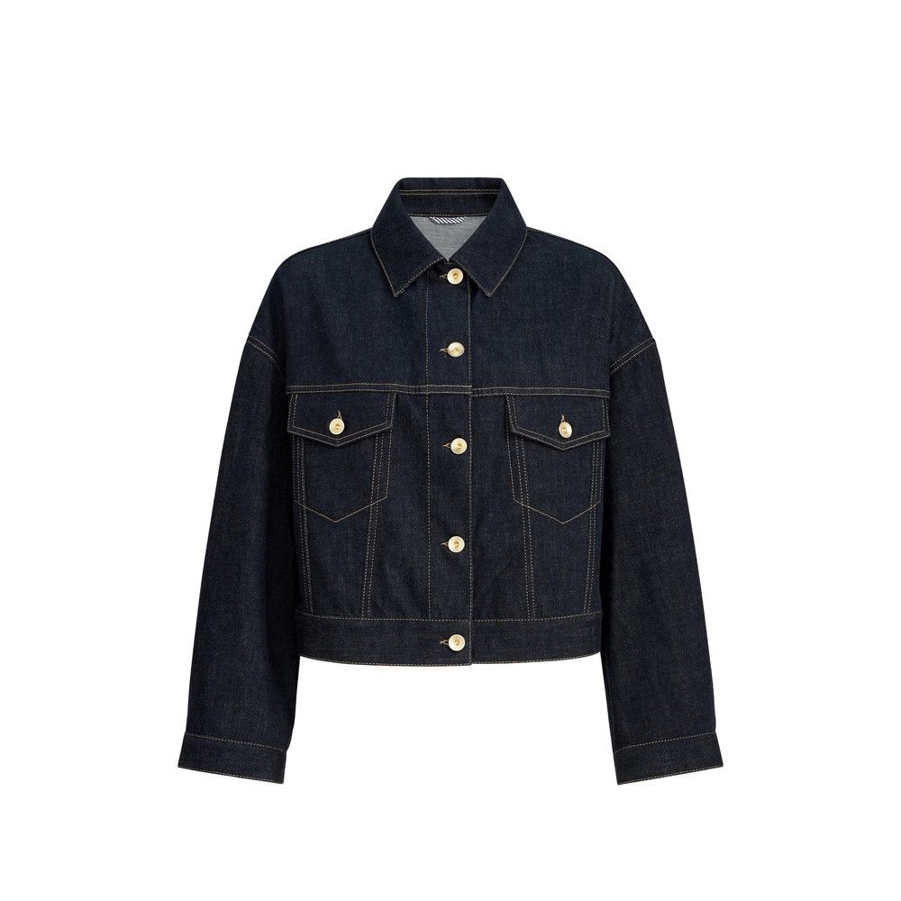 Brunello Cucinelli Brunello Cucinelli BLUE Jackets - Denim Jackets Size XS / US 0-2 / IT 36-38 - 1 Thumbnail