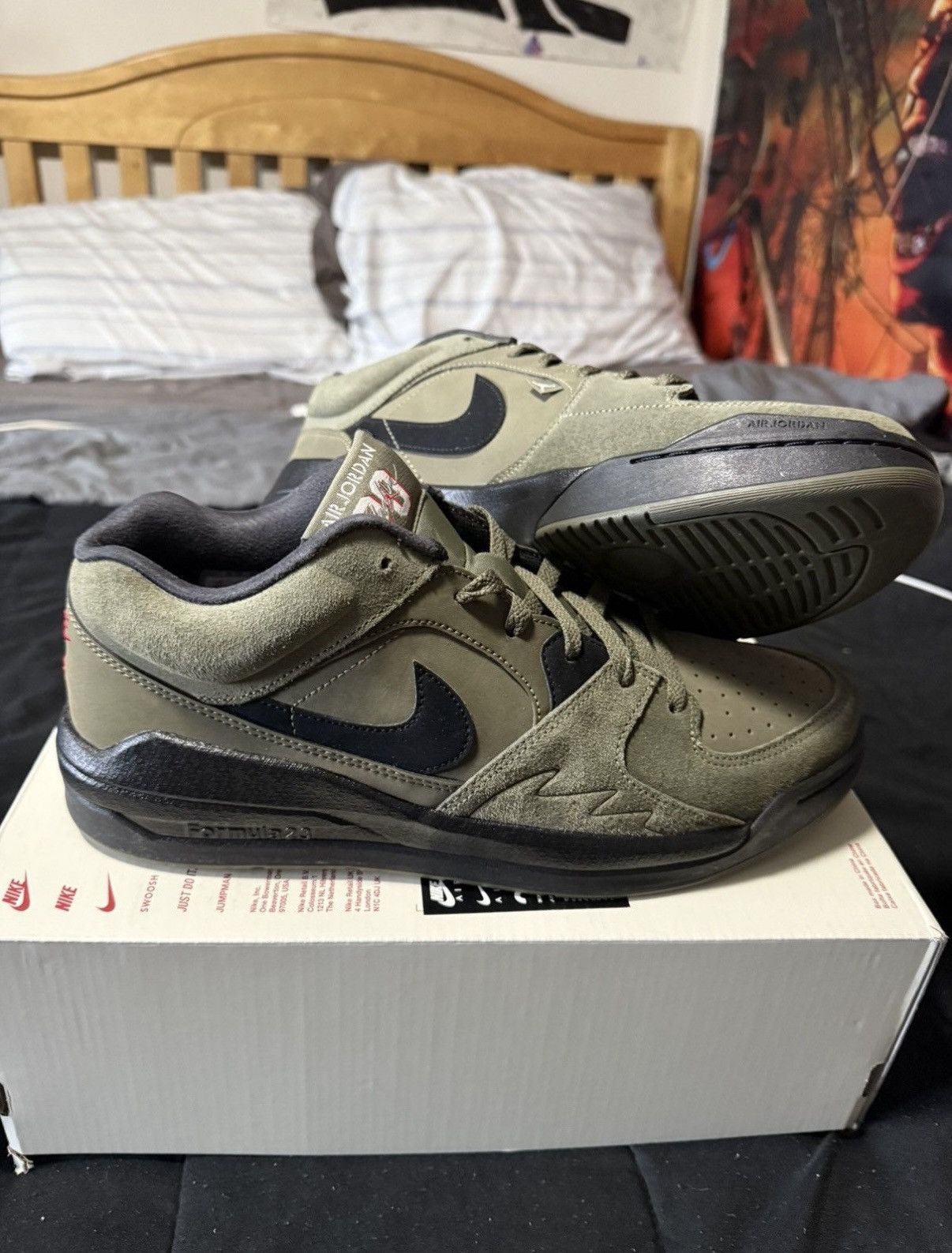 Jordan Brand Jordan Stadium 90s (Medium Olive/Black) Size US 12 / EU 45 - 1 Thumbnail