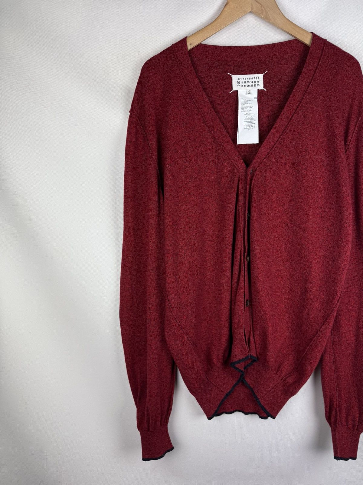 Maison Margiela Maison Margiela Button Front Elbow Patches Cardigan Sweater Size US XL / EU 56 / 4 - 2 Thumbnail