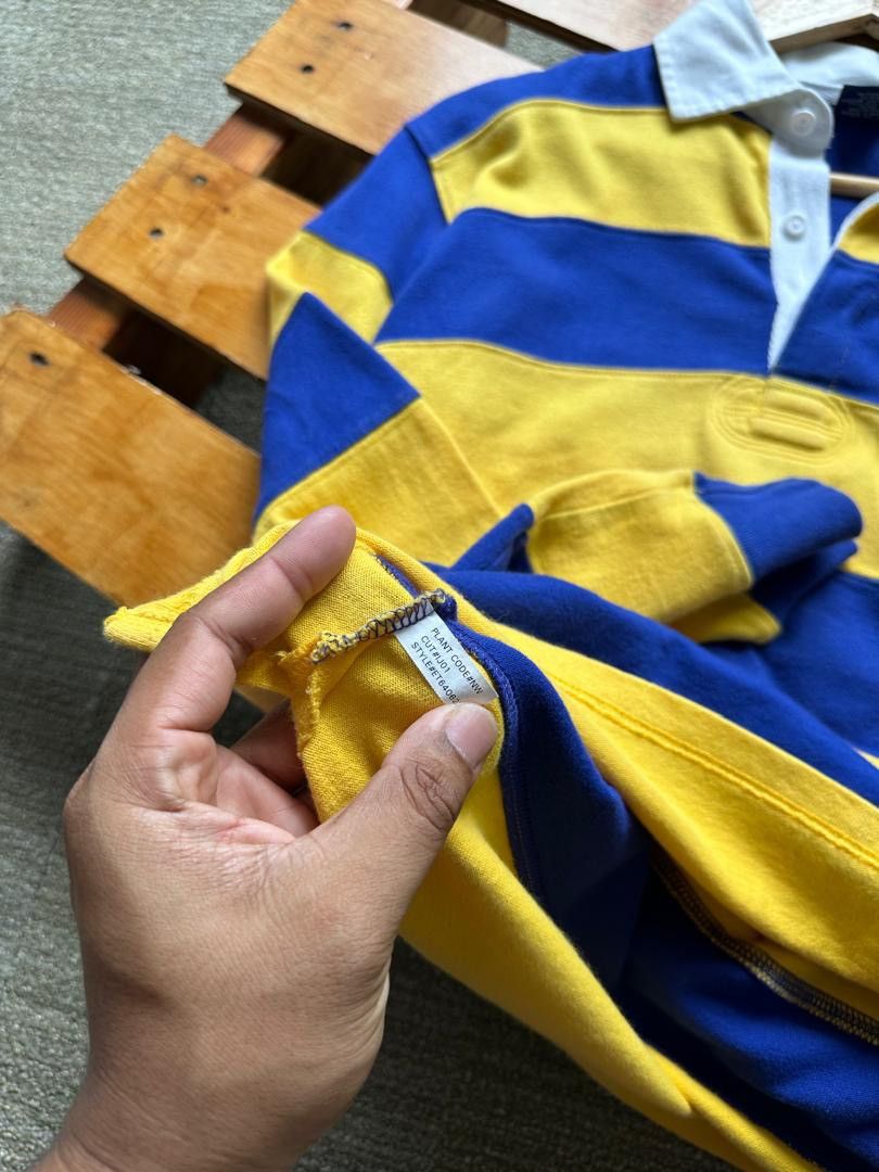 Polo Ralph Lauren × Vintage VINTAGE POLO RALPH LAUREN STRIPE RUGBY SHIRT Size US S / EU 44-46 / 1 - 5 Thumbnail