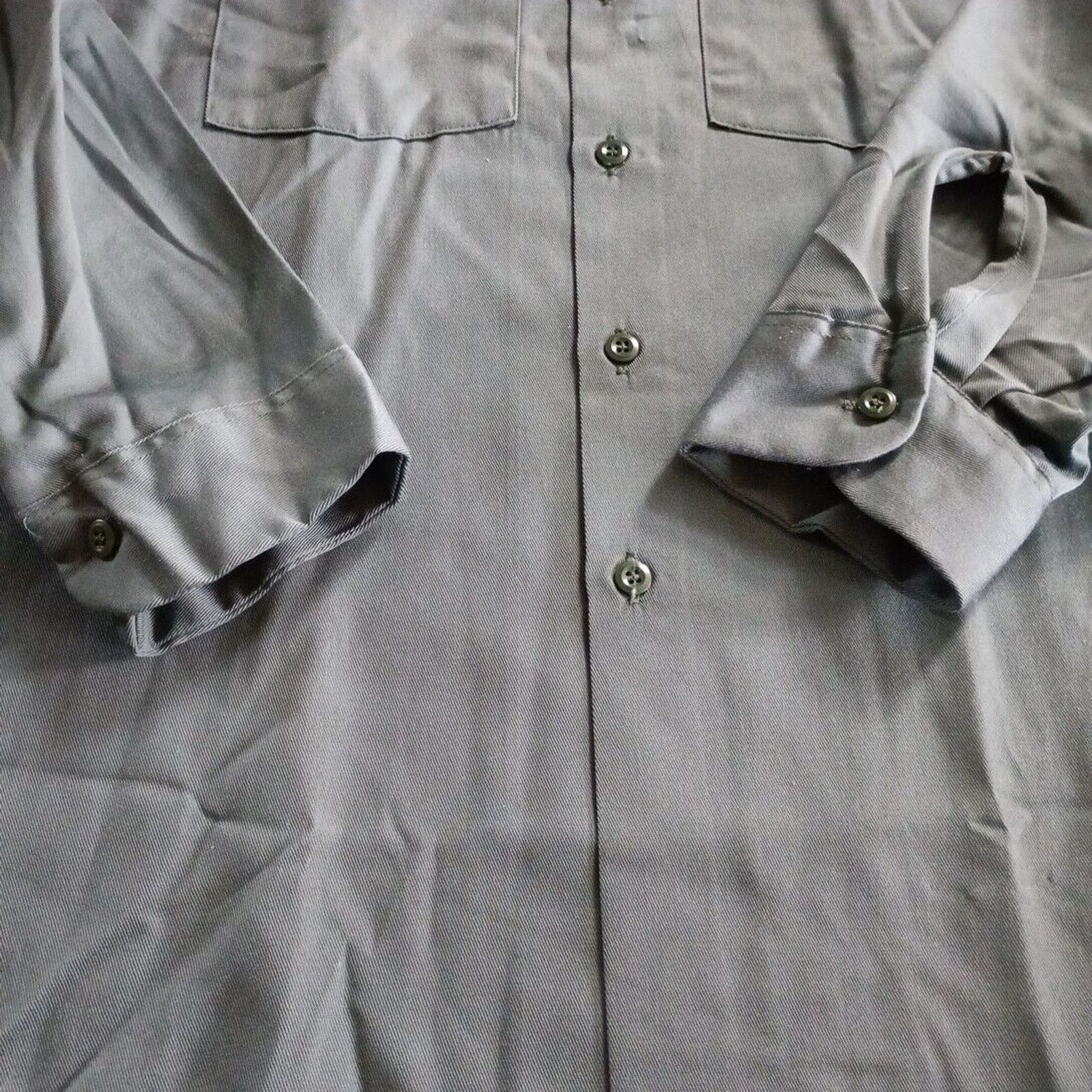 Dickies Vintage Dickies Mens Shirt 20-20 1/2 x 33 Green Button Up Size US XXL / EU 58 / 5 - 2 Thumbnail