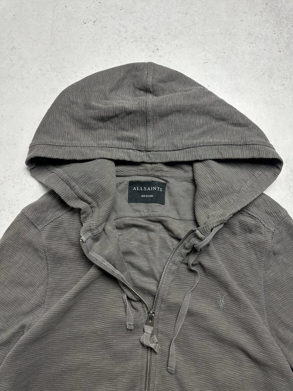 Allsaints × Vintage Vintage Allsaints Waffle Zip Hoodie L Size US L / EU 52-54 / 3 - 3 Thumbnail