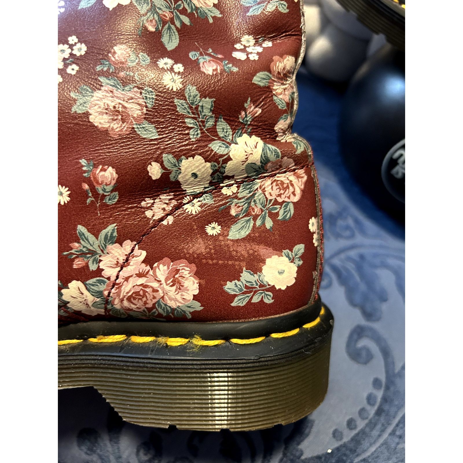 Dr. Martens Dr Martens 1460 Burgundy Floral size 8/EU 39 Size US 8 / IT 38 - 3 Thumbnail