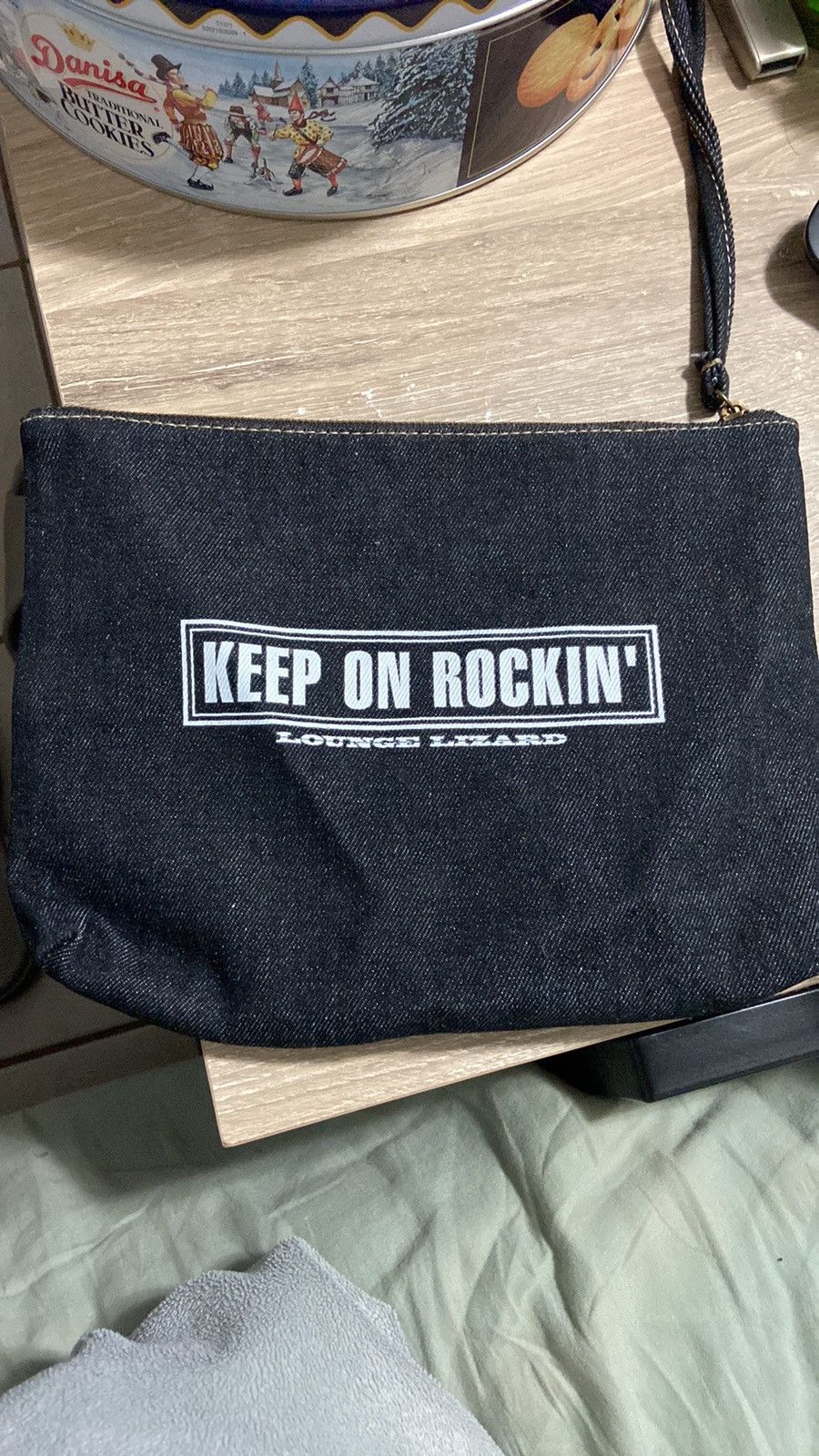 FACTOTUM × Japanese Brand × Lounge Lizard VTG Factotum Denim / Lounge Lizard 2 Shades Denim Pouch Size ONE SIZE - 3 Thumbnail