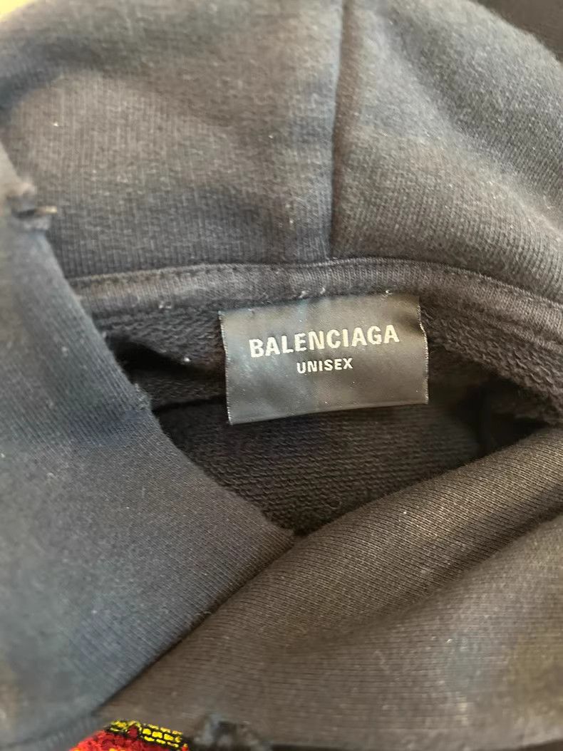 Balenciaga Balenciaga Manchester United Mud Dyed Hoodie Size US L / EU 52-54 / 3 - 3 Thumbnail