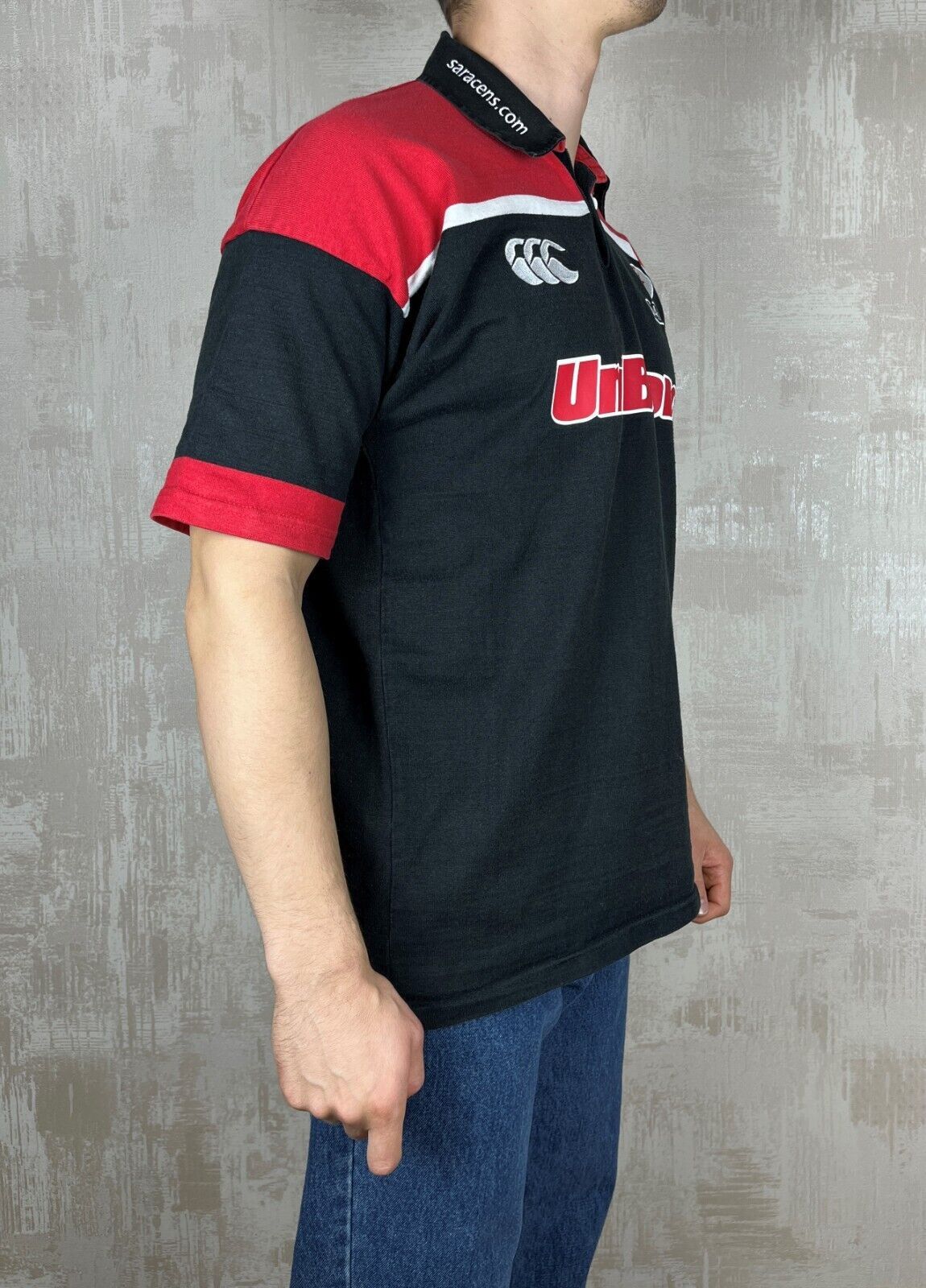 Canterbury of New Zealand Saracens Canterbury Unibond 2001/02 Home Union Rugby Jersey Size US XL / EU 56 / 4 - 5 Thumbnail