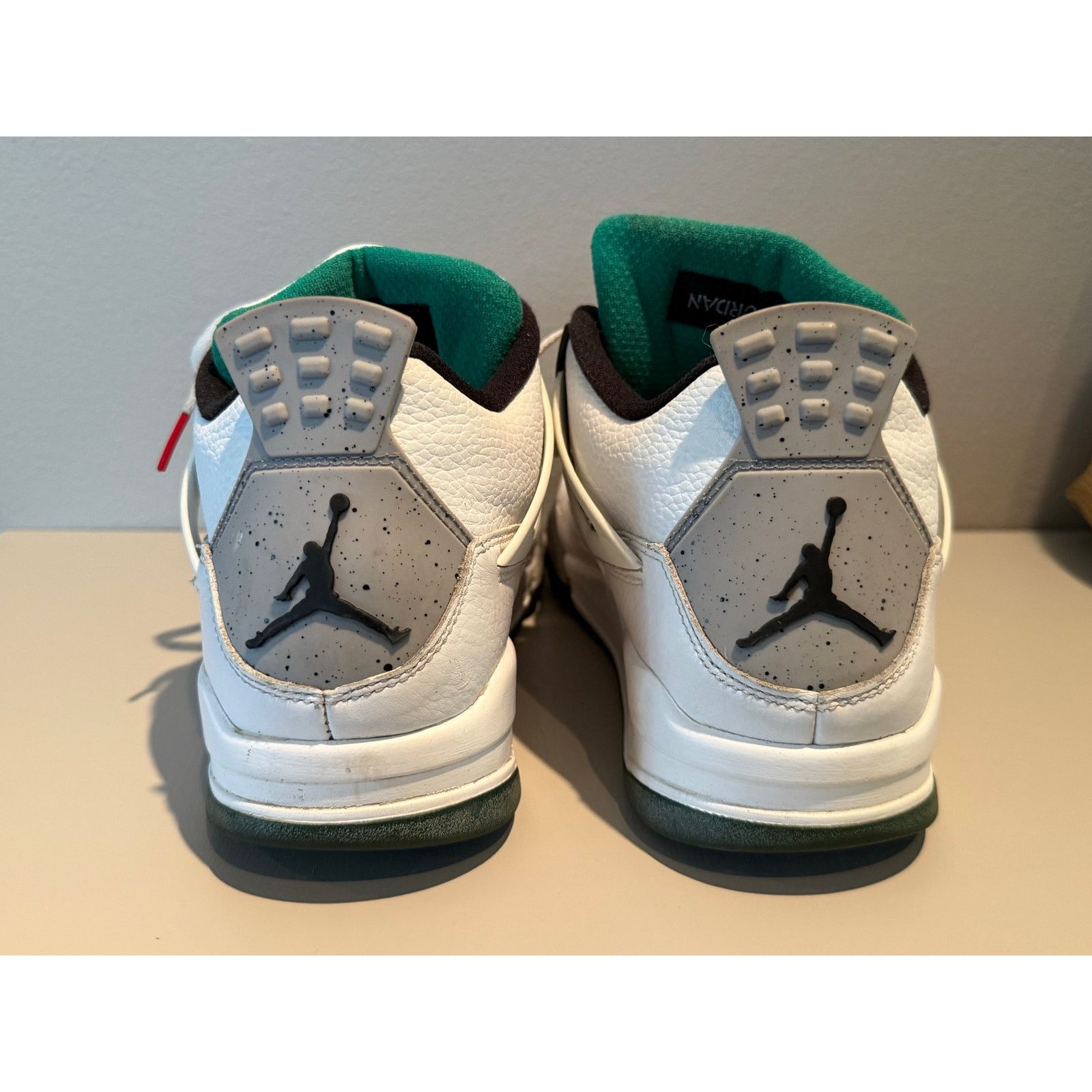 Jordan Brand Jordan 4 Retro Green Rasta Size 10m 11.5w AQ9129-100 Rare Size US 10 / EU 43 - 3 Thumbnail