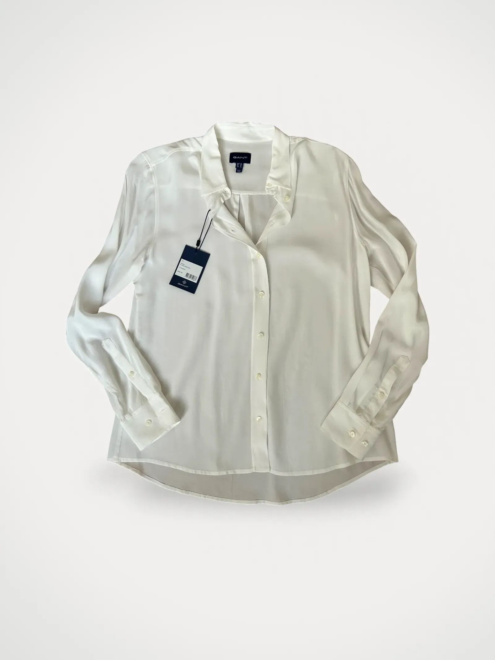 Gant Gant Solid Crepe Shirt Blouse Size S / US 4 / IT 40 - 1 Thumbnail
