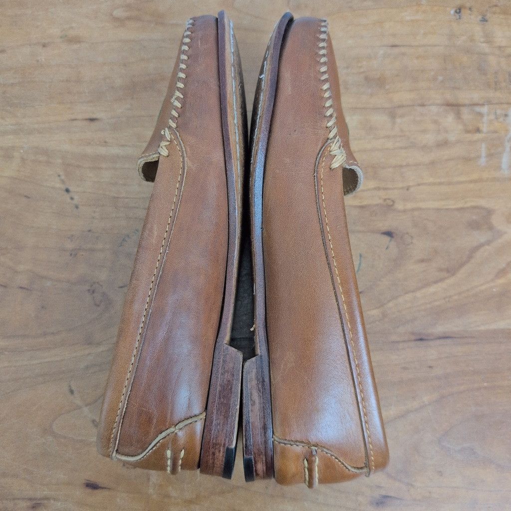 Polo Ralph Lauren × Ralph Lauren Vintage Polo Ralph Lauren Maine Bench Made Leather Flats 8.5 Size US 8.5 / IT 38.5 - 6 Thumbnail