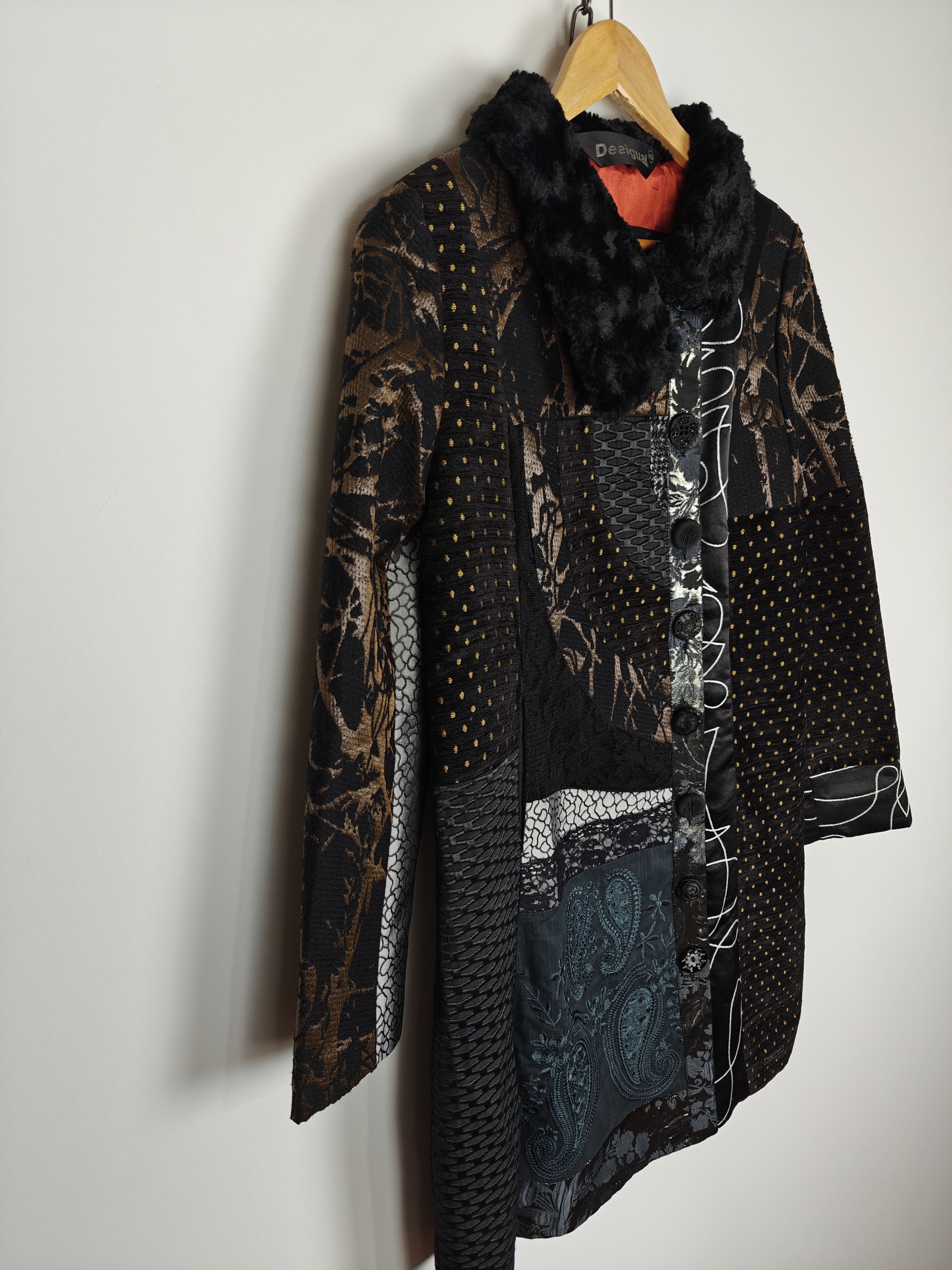Desigual Desigual Coat Jacket Multicolor Eyes Design size 40 Size M / US 6-8 / IT 42-44 - 5 Thumbnail