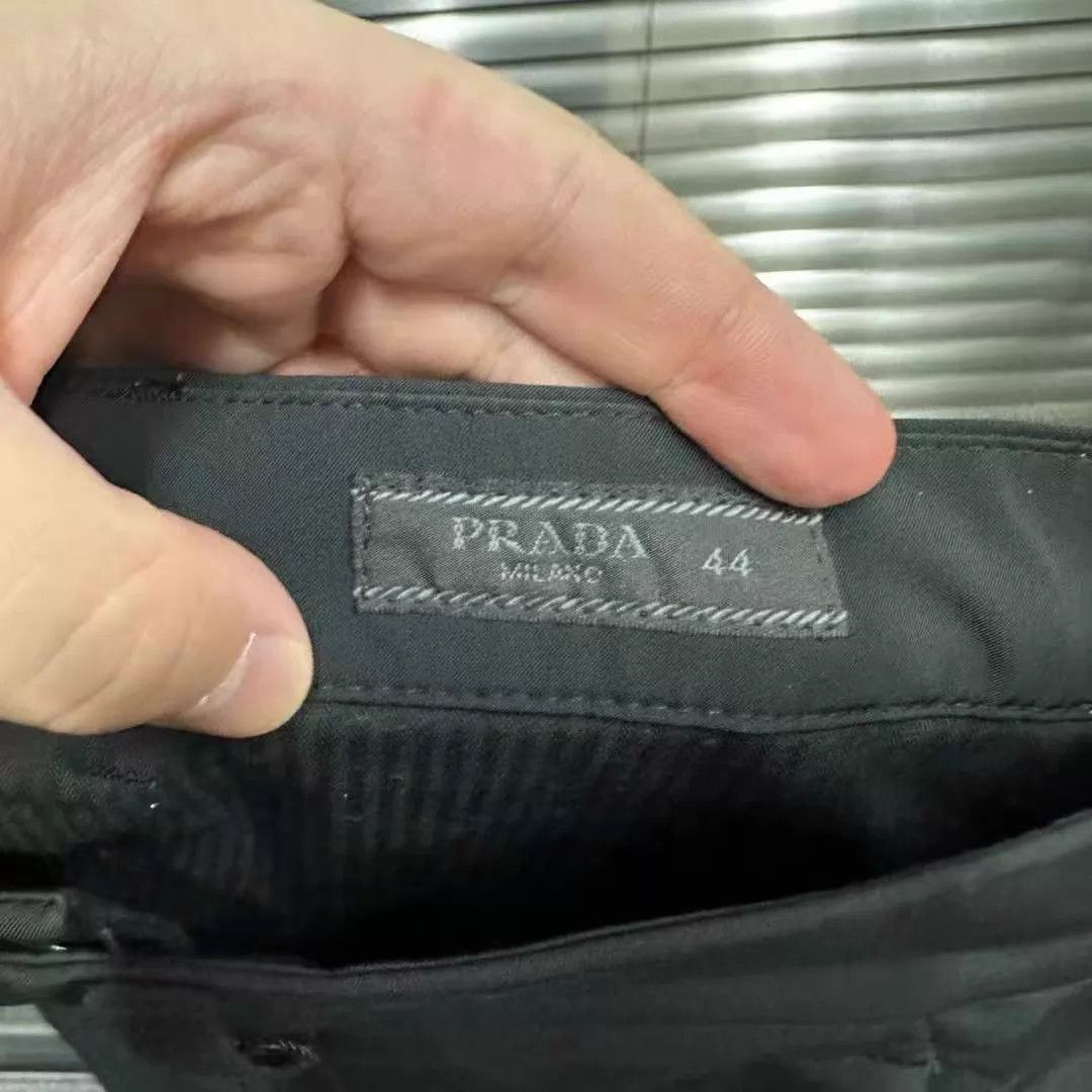 Prada Prada Nylon Triangle Logo Velcro Cuffs Pants 44 Size US 44 / EU 60 - 2 Thumbnail