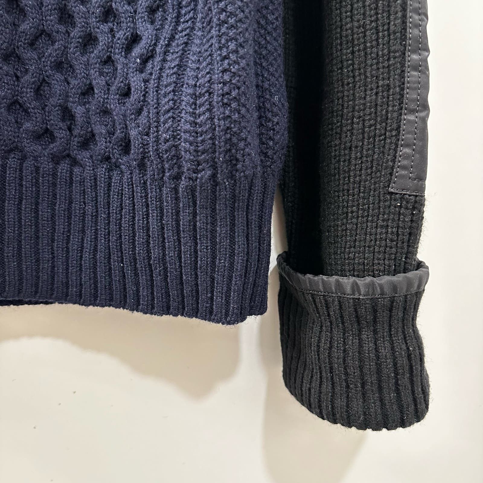 Sacai Sacai 18AW Wool Nylon Blend Sweater, Size 2 Size US M / EU 48-50 / 2 - 3 Thumbnail