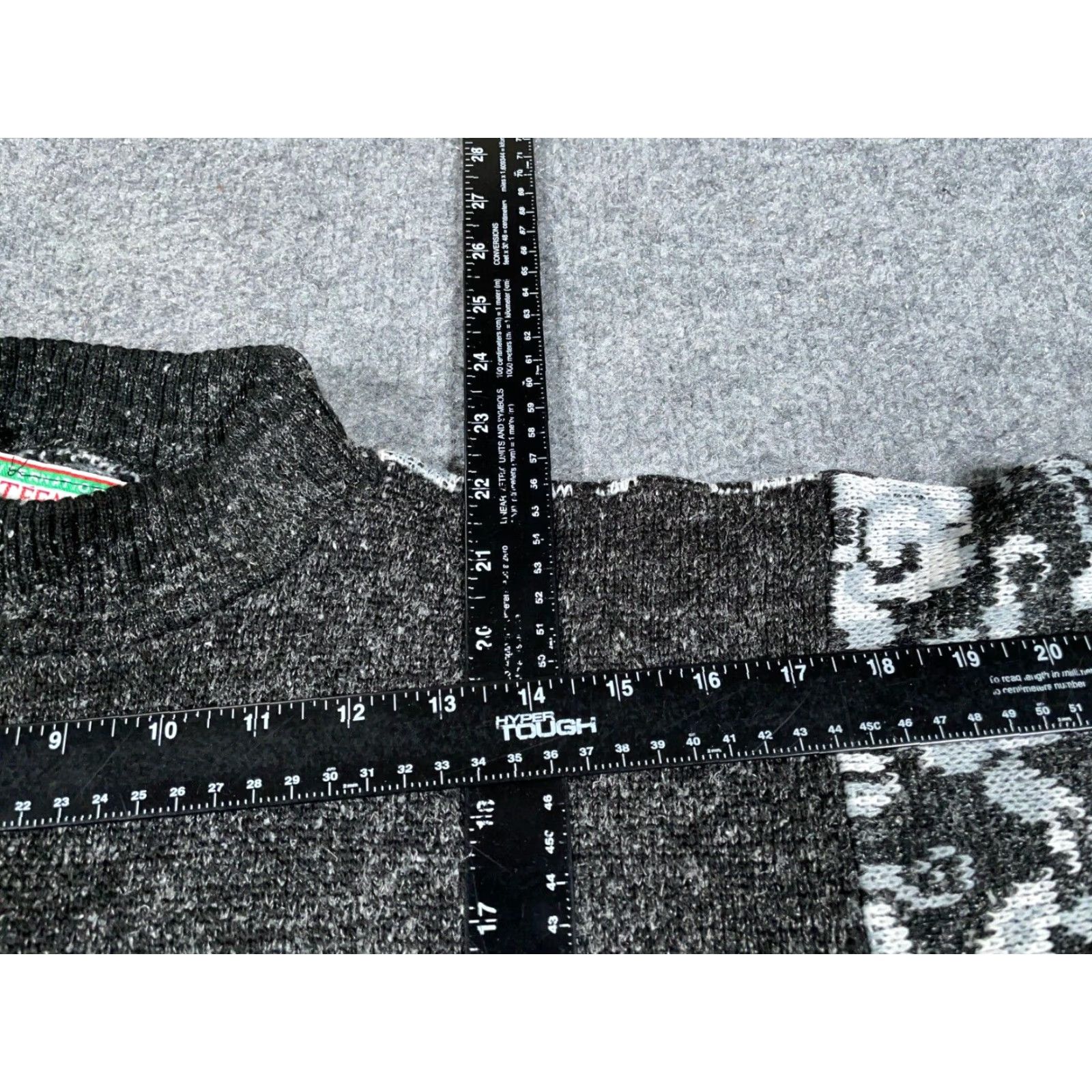 Vintage VTG Stefano Gray Floral Paisley High Neck Sweater Women's XS Knit Pullover 80s 90s Classic Preppy, Chilips (Note: remove this will cause incorrect). Size XS / US 0-2 / IT 36-38 - 7 Thumbnail
