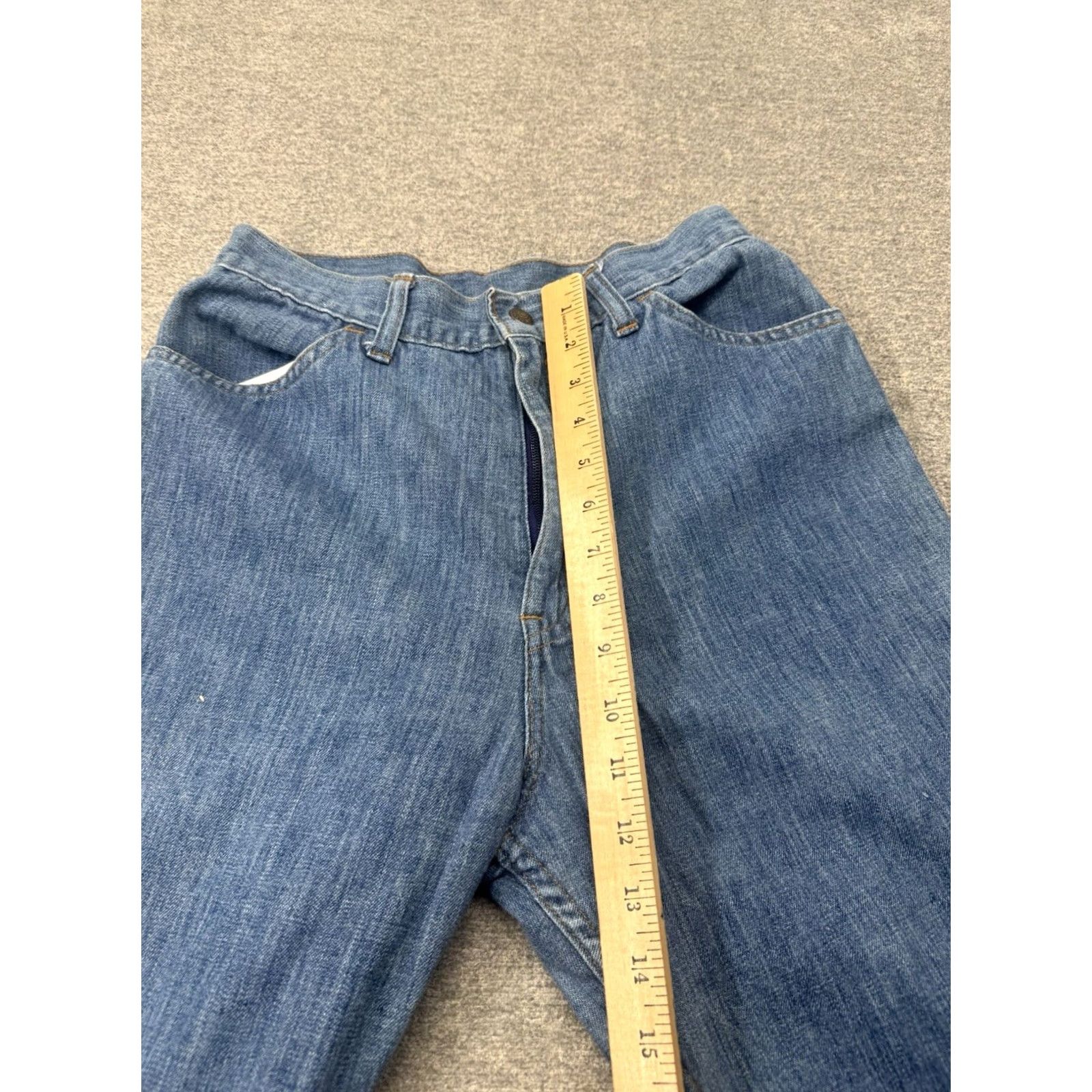 Vintage VINTAGE Levi’s Denim Jeans Big E Orange Tab 60s 70s 26x29 Made in USA Mens Rockabilly Casual Regular Blue 1970s Size US 26 / EU 42 - 4 Thumbnail