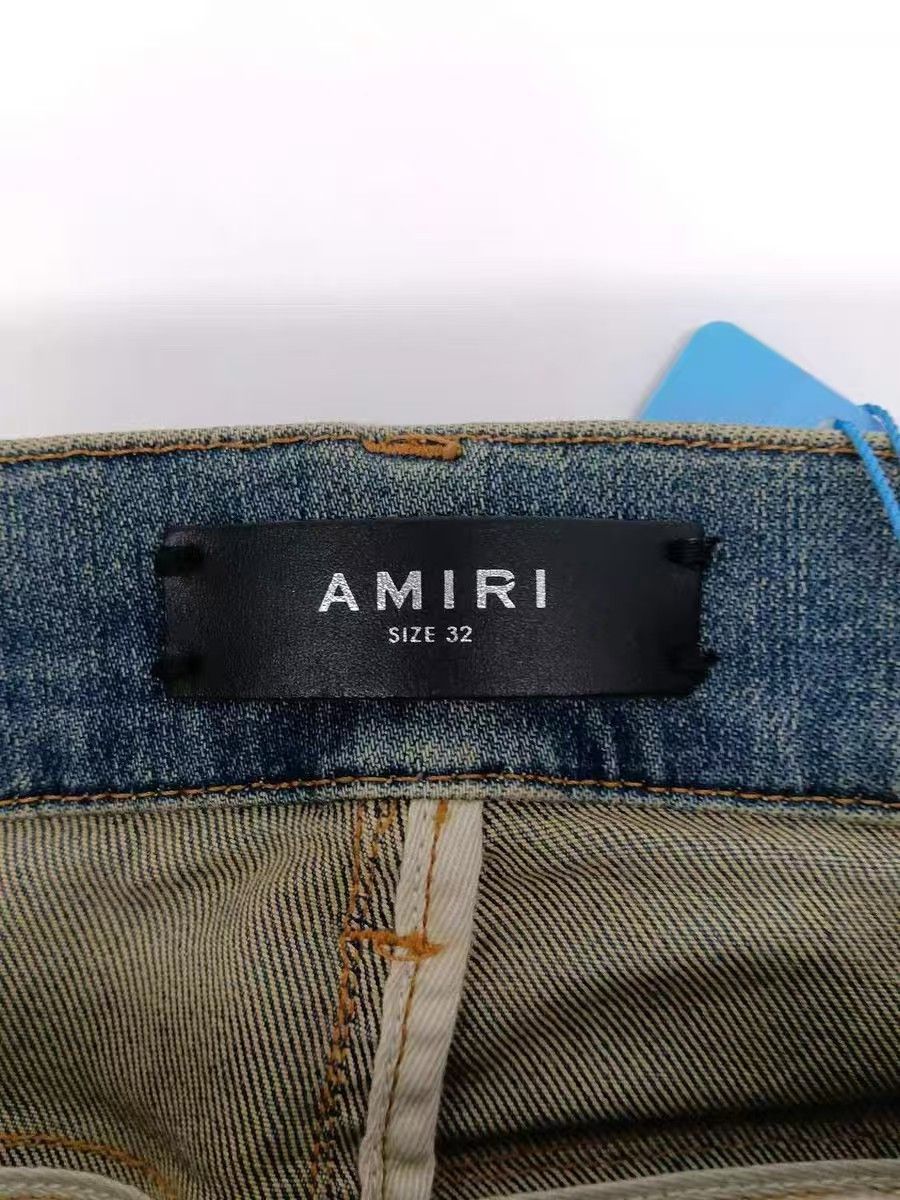 Amiri Amiri Size 32 Blue cattle jeans with holes in their knees Size US 32 / EU 48 - 3 Thumbnail