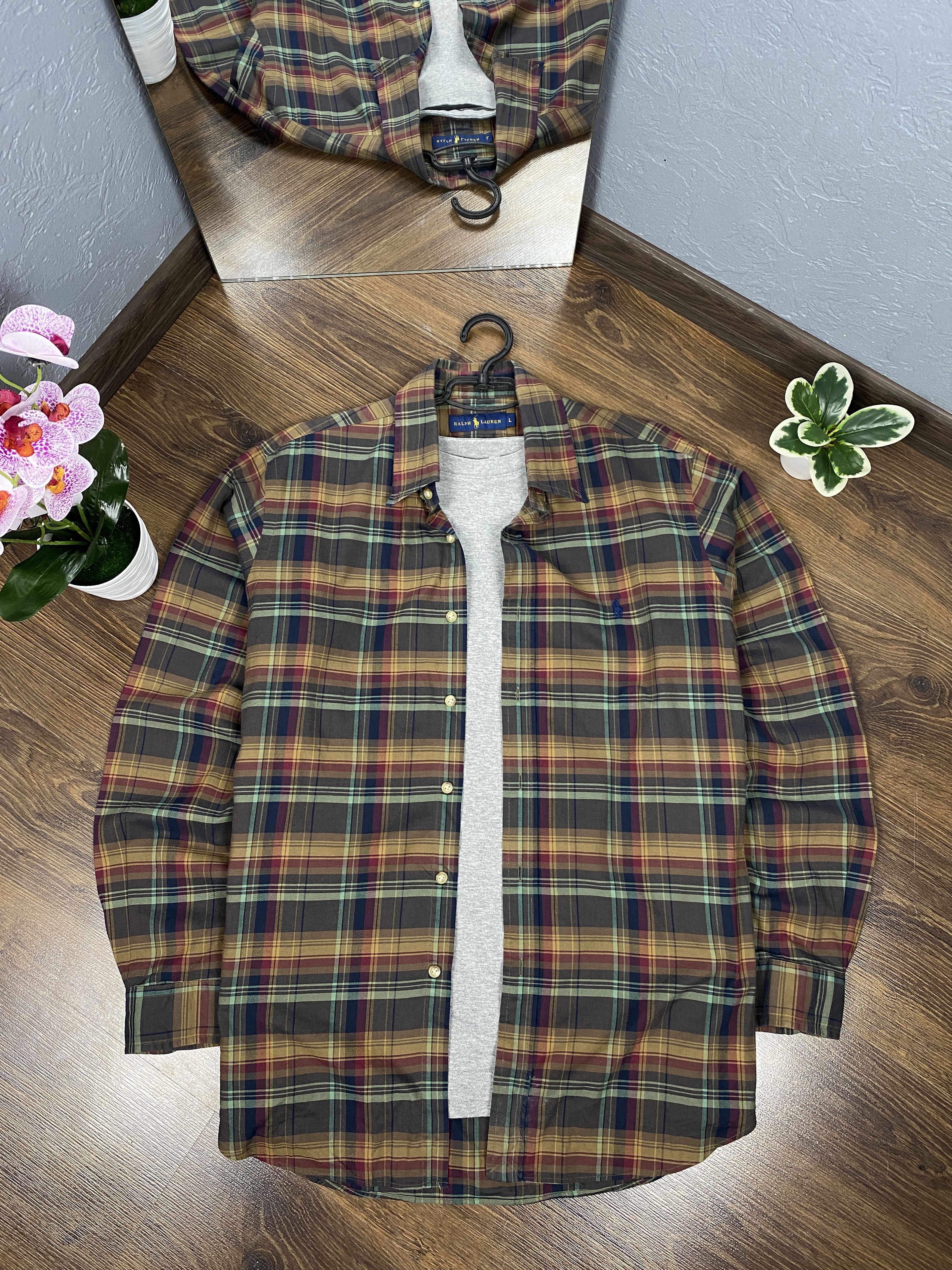 Polo Ralph Lauren × Ralph Lauren Polo Ralph Lauren vintage plaid long sleeve shirt y2k Size US L / EU 52-54 / 3 - 1 Thumbnail