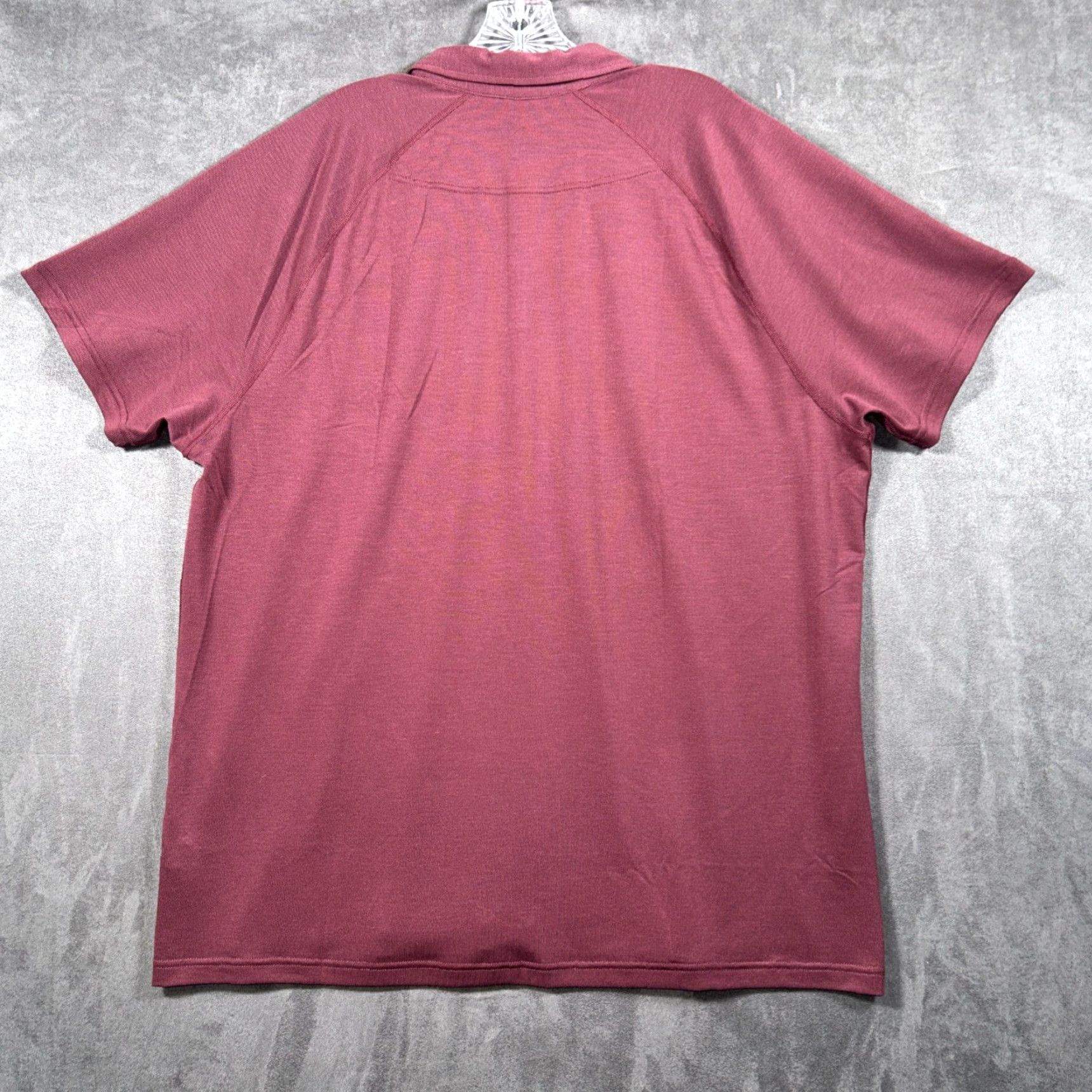 Rhone Rhone Polo Shirt Men 2XL Red Maroon Stretch Performance Golf Activewear Casual Shirt Polo Collar Spread Logo Size US XXL / EU 58 / 5 - 6 Thumbnail