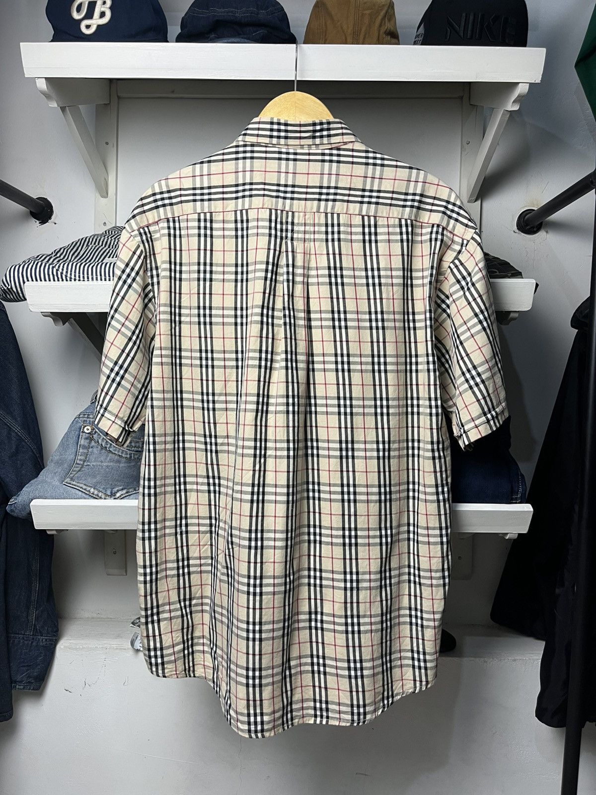 Burberry Vintage Burberry Novacheck Short Sleeve Button Up Shirt Size US L / EU 52-54 / 3 - 7 Thumbnail