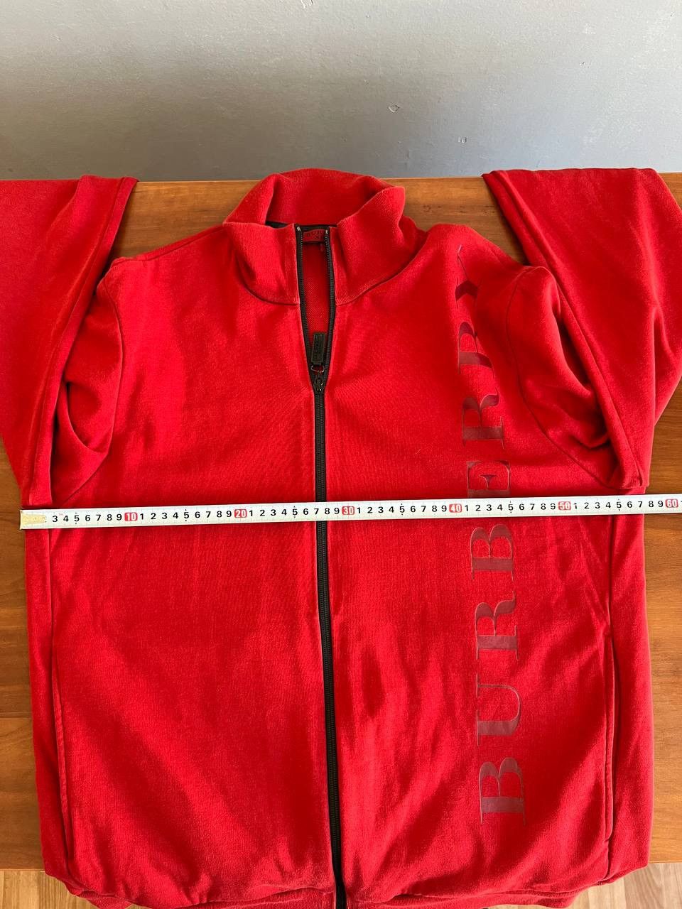 Burberry BURBERRY SPORT RED CASUAL MENS FULL ZIP BIG LOGO SWEATSHIRT Size US XL / EU 56 / 4 - 20 Thumbnail