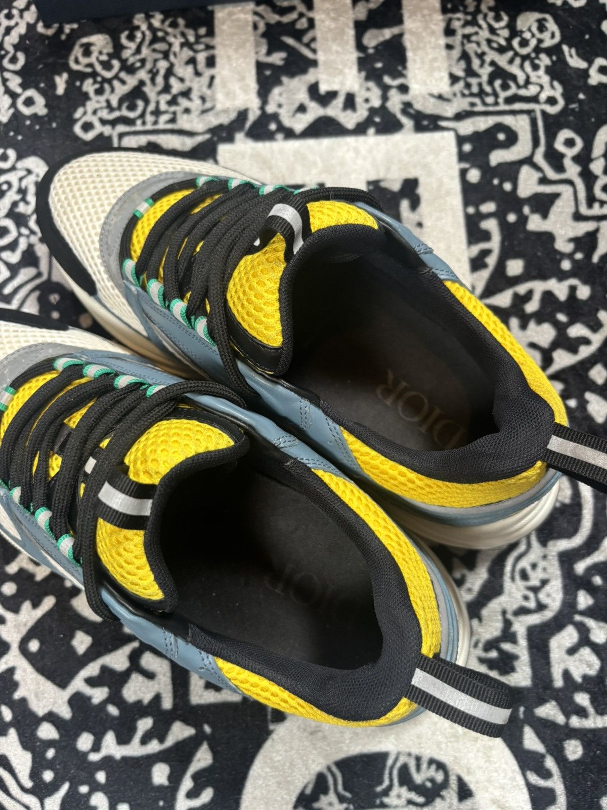 Dior Dior B22 ‘Teal Yellow’ Size US 10 / EU 43 - 5 Thumbnail