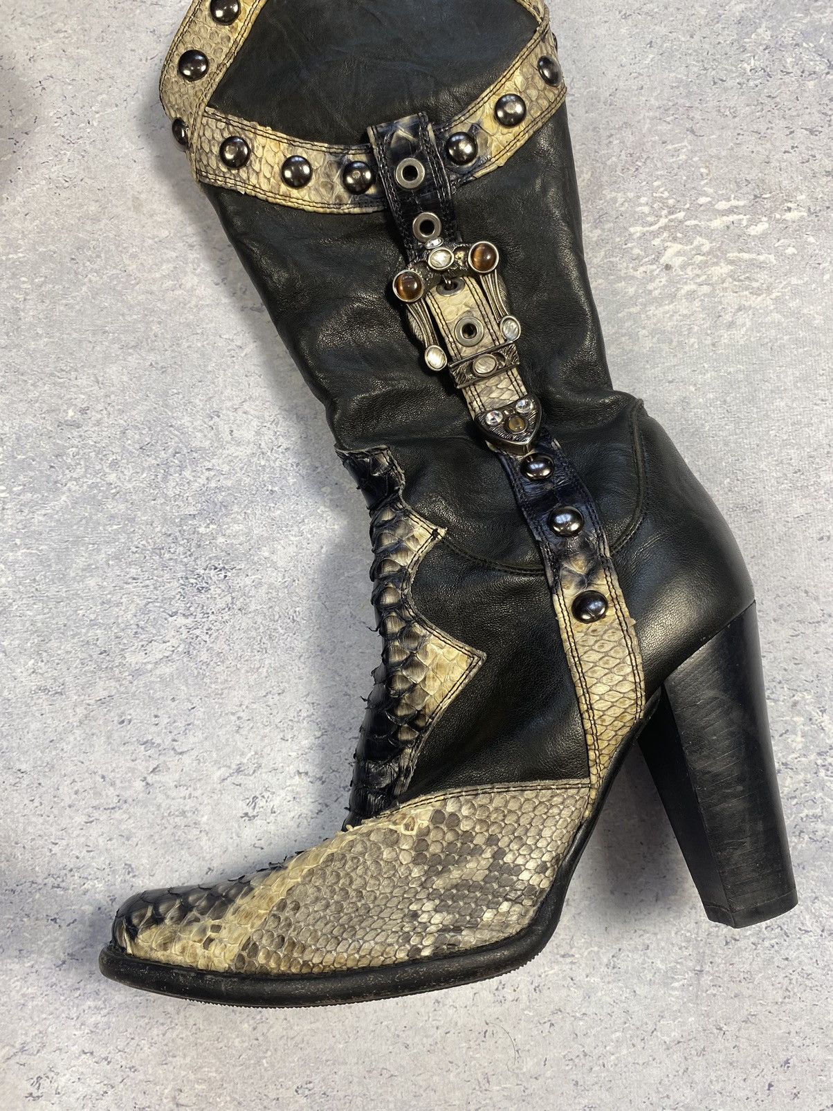 Leather Cowboy Loriblu Women Leather Boots in Cowboys Style Size 39 Size US 9 / IT 39 - 8 Thumbnail