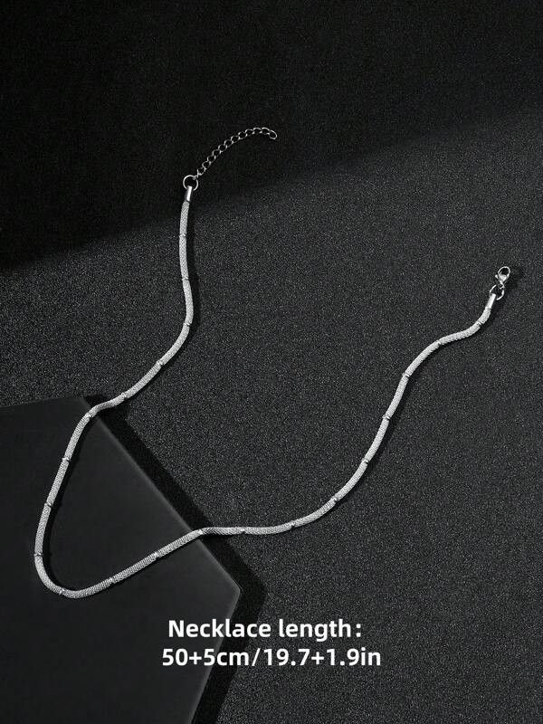 Jewelry x Vintage Designer Hiphop Y2K Necklace Chain in Silver, Men's