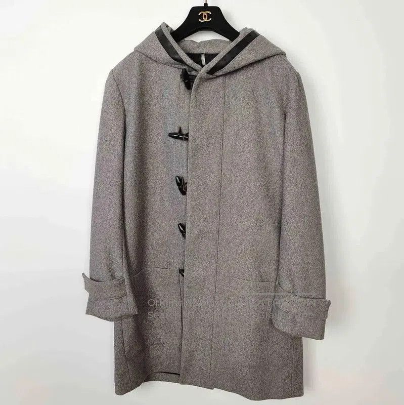 Dior Dior Gray Wool Men's Coat . Size US M / EU 48-50 / 2 - 1 Thumbnail