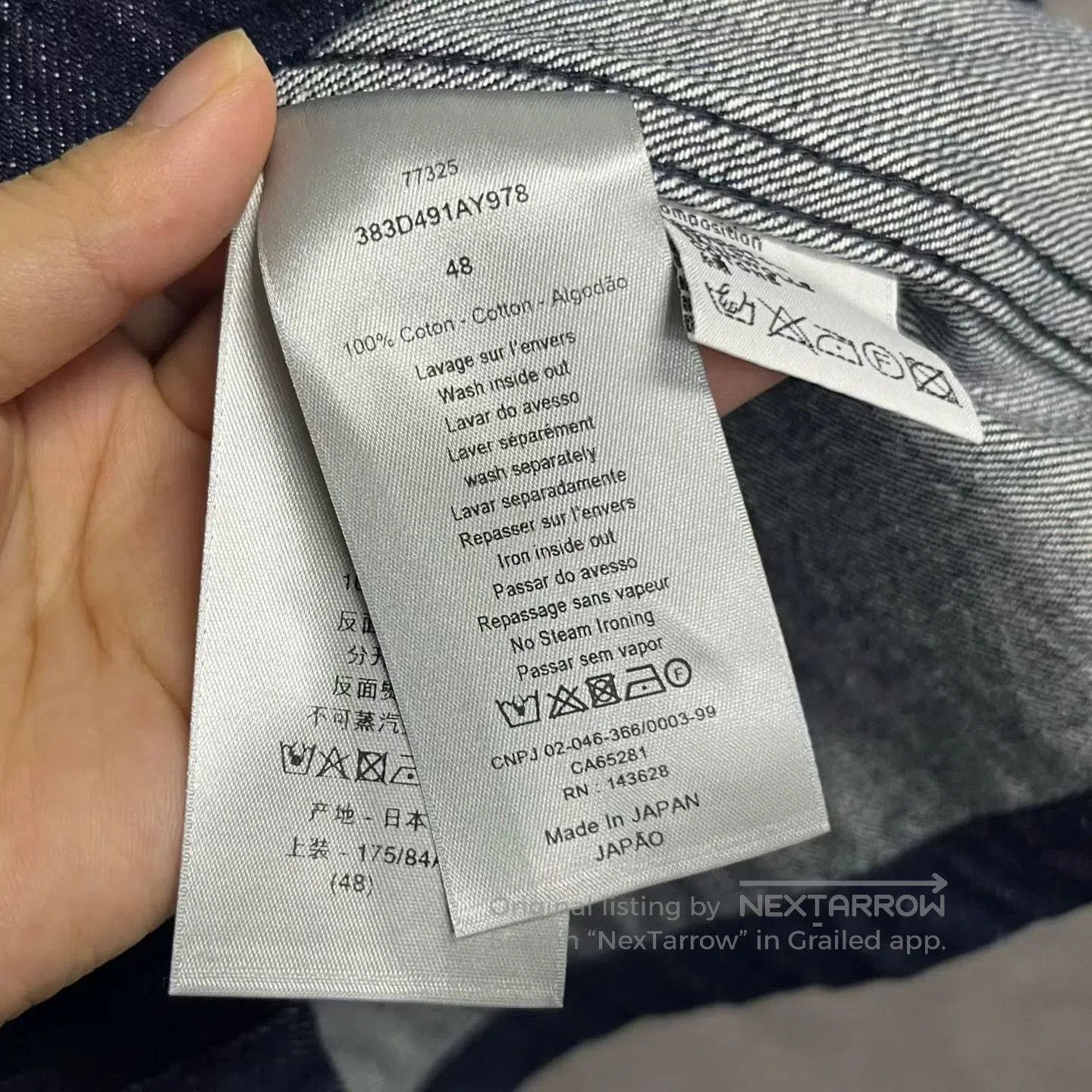 Dior dior denim jacket with letter print. Size US L / EU 52-54 / 3 - 3 Thumbnail
