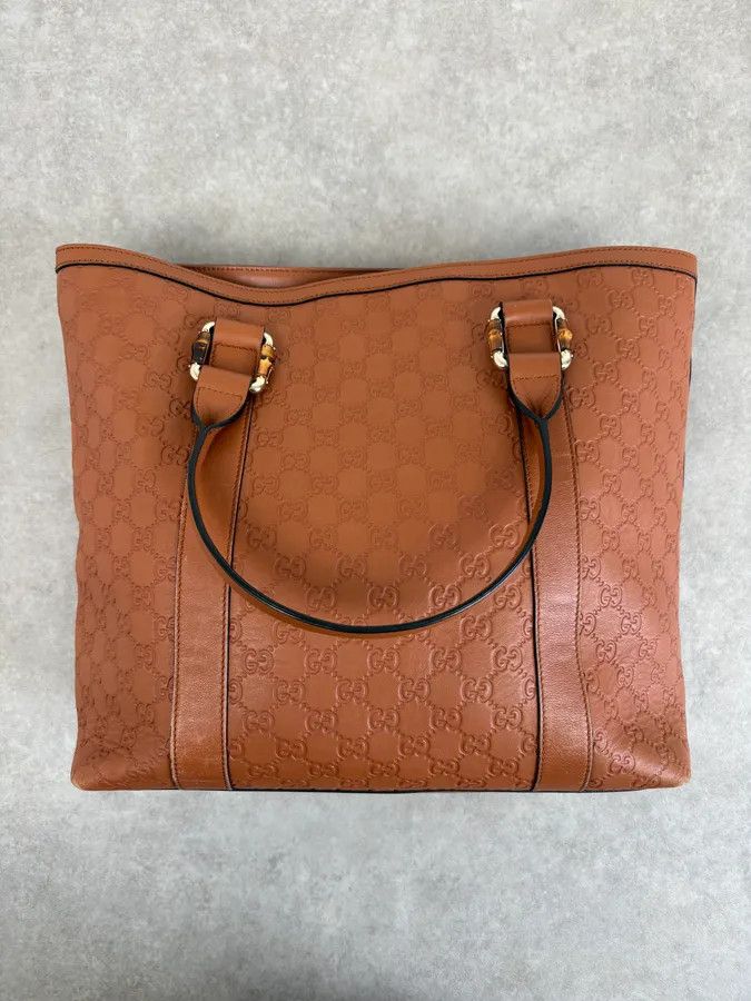 Gucci Gucci Light Camel Brown Leather Monogram Bag Size ONE SIZE - 6 Thumbnail